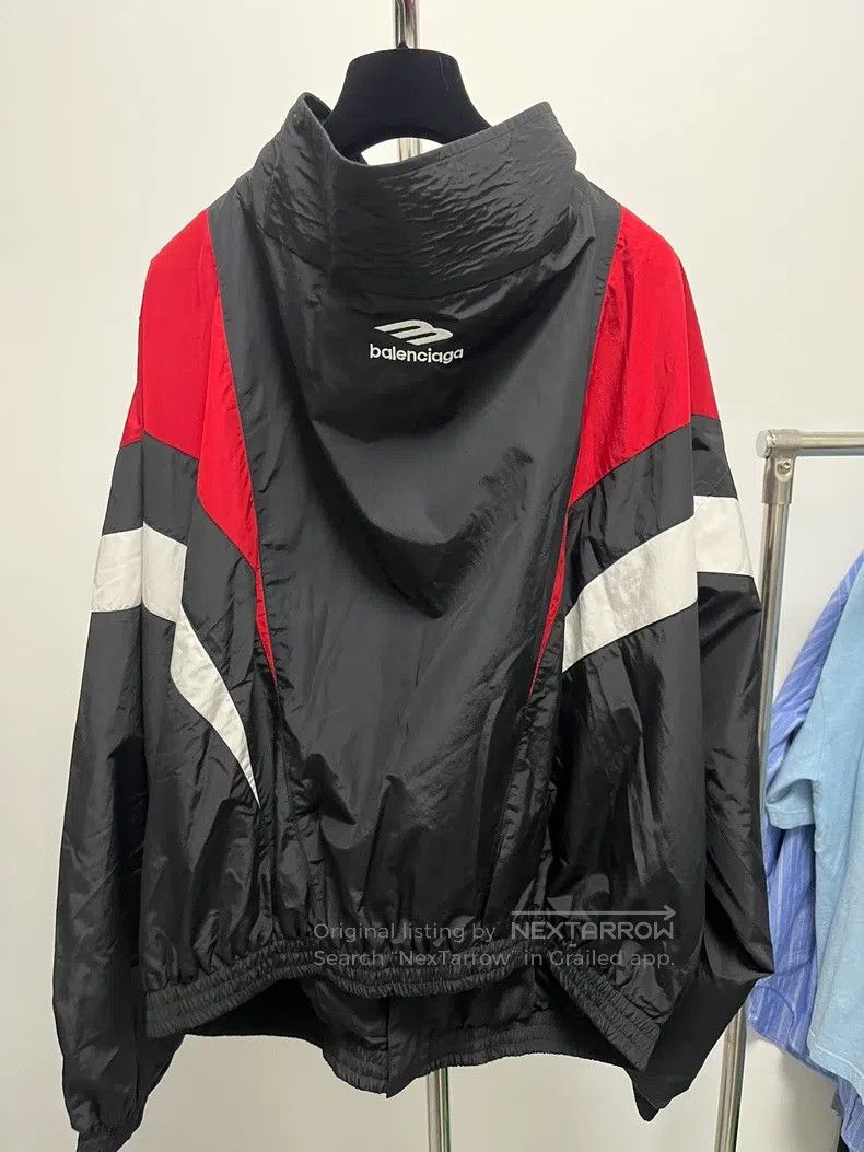 Balenciaga Balenciaga Black and Red 3B Color-Blocked Zip-Up Stand-Up Size US S / EU 44-46 / 1 - 2 Thumbnail