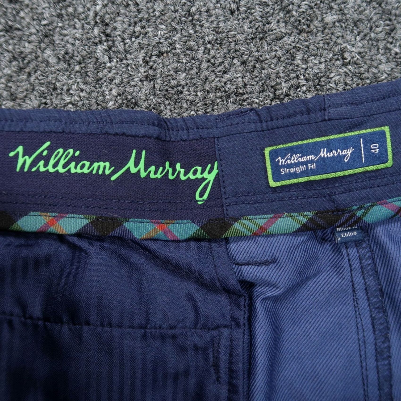 Vintage William Murray Shorts Mens 40 Blue Performance Classic Club Straight Fit Golf Shirt? Size US 40 / EU 56 - 3 Thumbnail