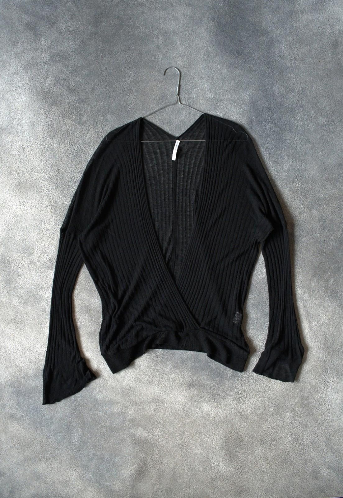 Alexander McQueen S/S 1997 Alexander McQueen Wrap Transparent Cardigan Flared Sleeves VINTAGE Size S / US 4 / IT 40 - 1 Thumbnail