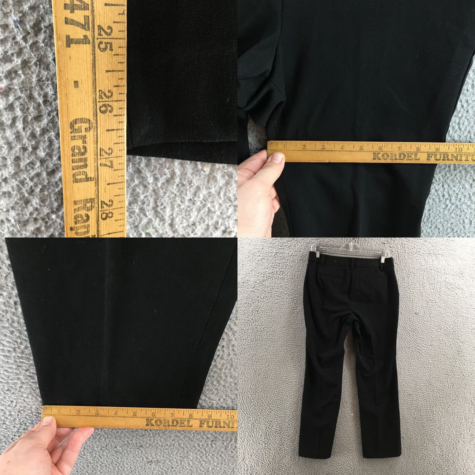 Talbots Talbots Dress Pants Womens 6P Black Straight Leg Trouser Zip Fly Work Slacks Size 28" / US 6 / IT 42 - 8 Thumbnail