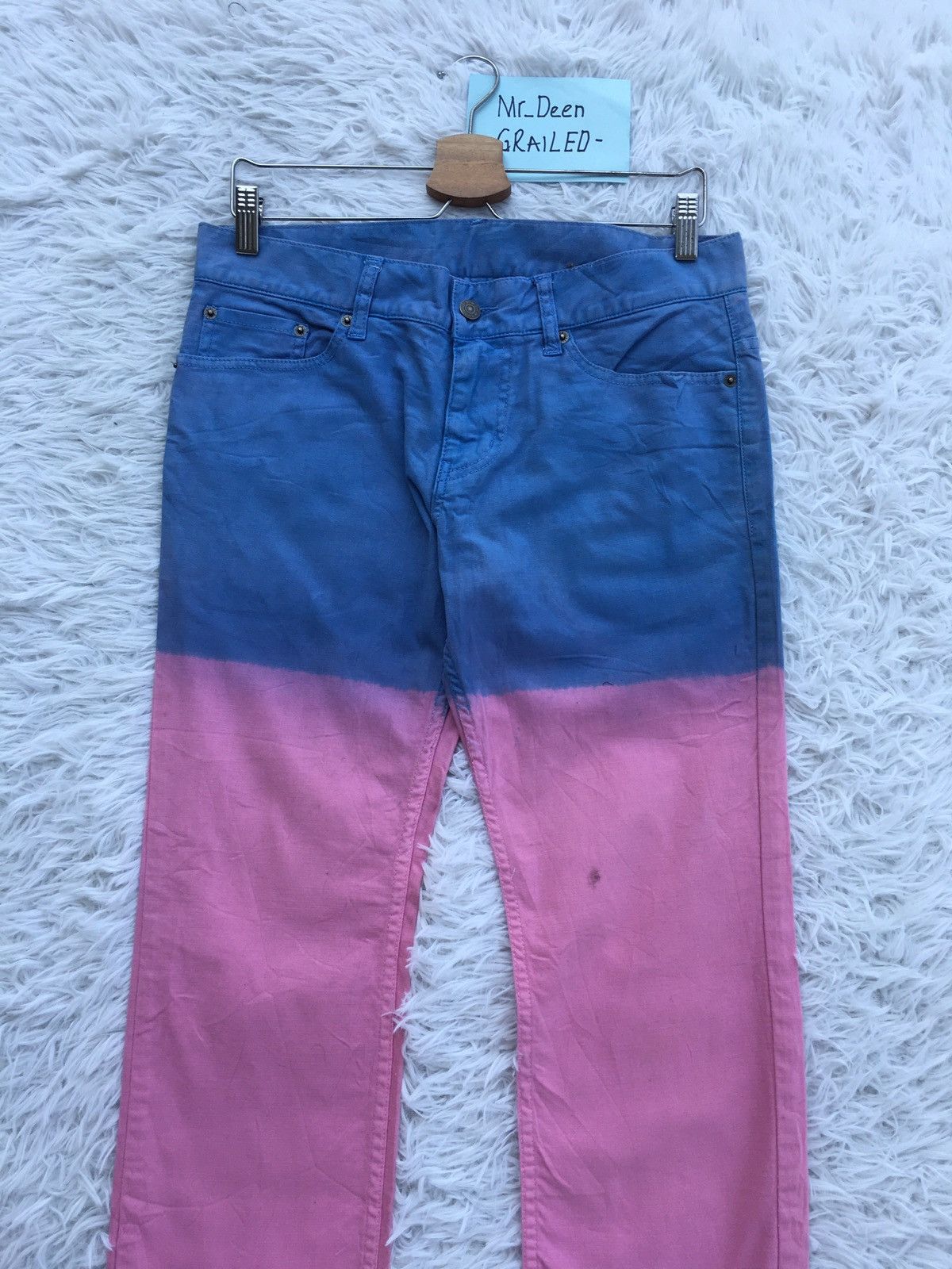 PPFM Rare Vintage PPFM Two Tone Jeans Size US 32 / EU 48 - 5 Thumbnail