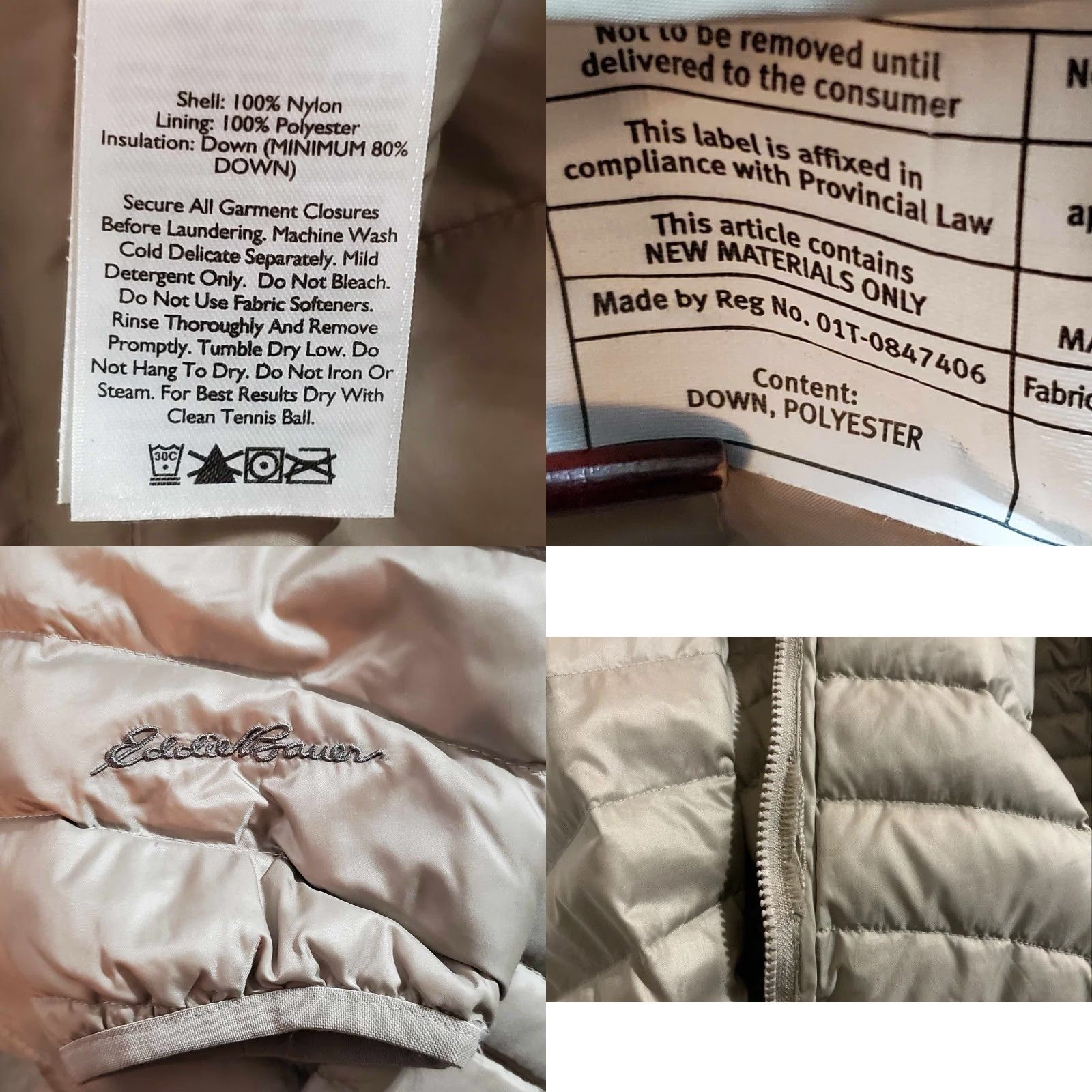 Eddie Bauer Eddie Bauer Womens Goose Down Puffer Jacket PM Light Weight Flaw Size M / US 6-8 / IT 42-44 - 8 Thumbnail