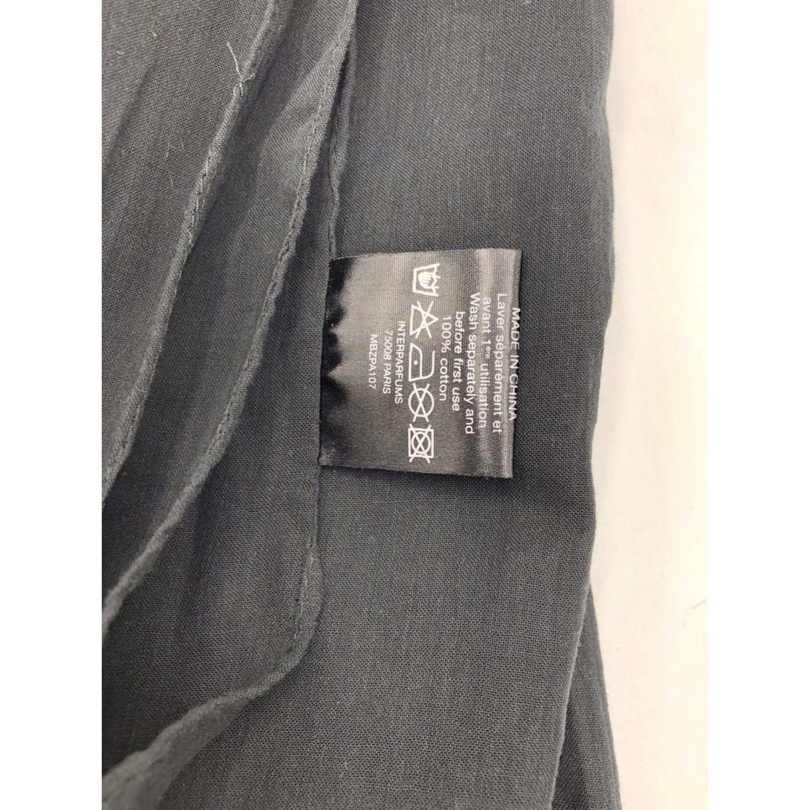 Montblanc Mont Blanc Shawl Wrap 100% Cotton Black Womens One Size Fits All Size ONE SIZE - 5 Thumbnail