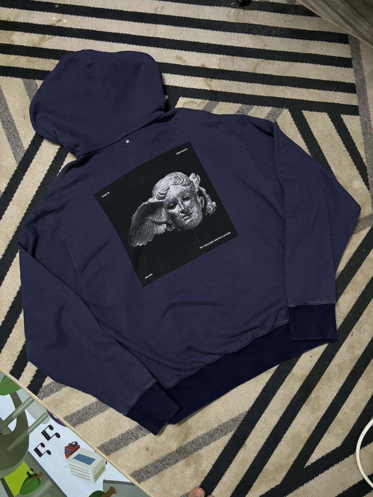 OAMC OAMC Dream Logic Hoodie Blueblack Size US S / EU 44-46 / 1 - 1 Thumbnail