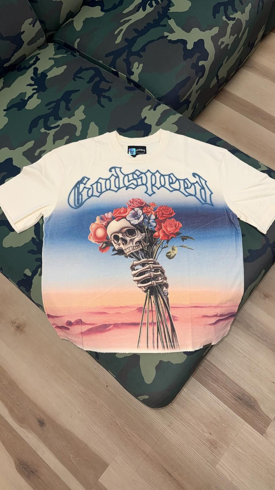 Godspeed Godspeed Bone N.R.N.F Tee Size US S / EU 44-46 / 1 - 1 Thumbnail