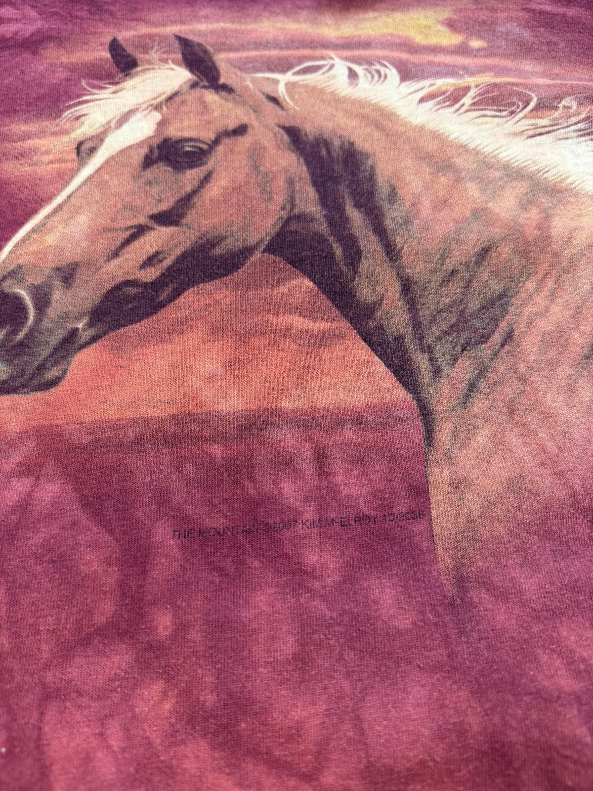 The Mountain The Mountain Horse T-Shirt Y2K Art Tie Dye 2007 Kim McElroy Size US L / EU 52-54 / 3 - 5 Thumbnail