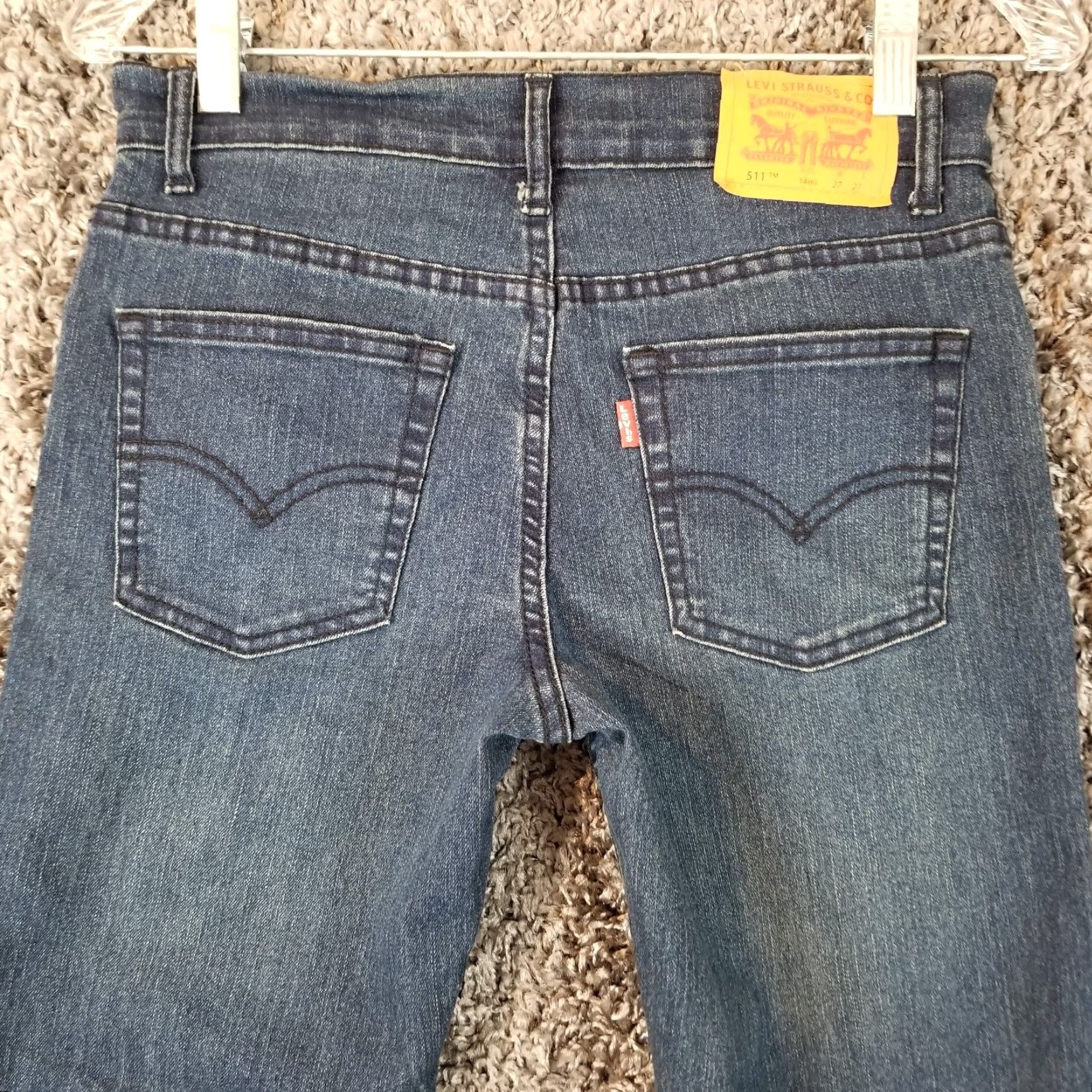 Levi's LEVI'S 511 Slim Straight Jeans Women's Size 14 Blue Size 36" / US 14 / IT 50 - 6 Thumbnail