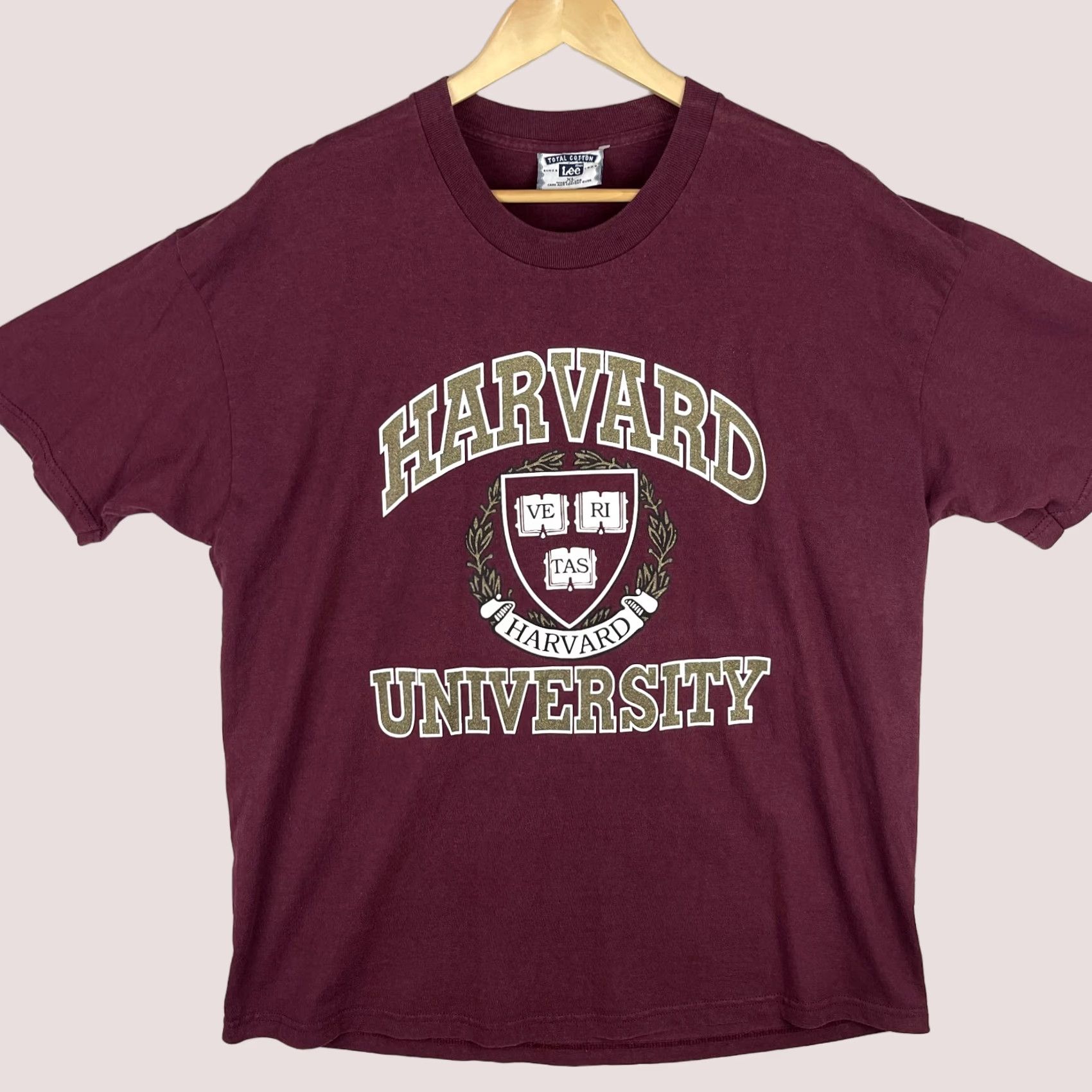 Lee VINTAGE Harvard University Shirt Mens XL Purple Lee Made In USA Tee Size US XL / EU 56 / 4 - 1 Thumbnail