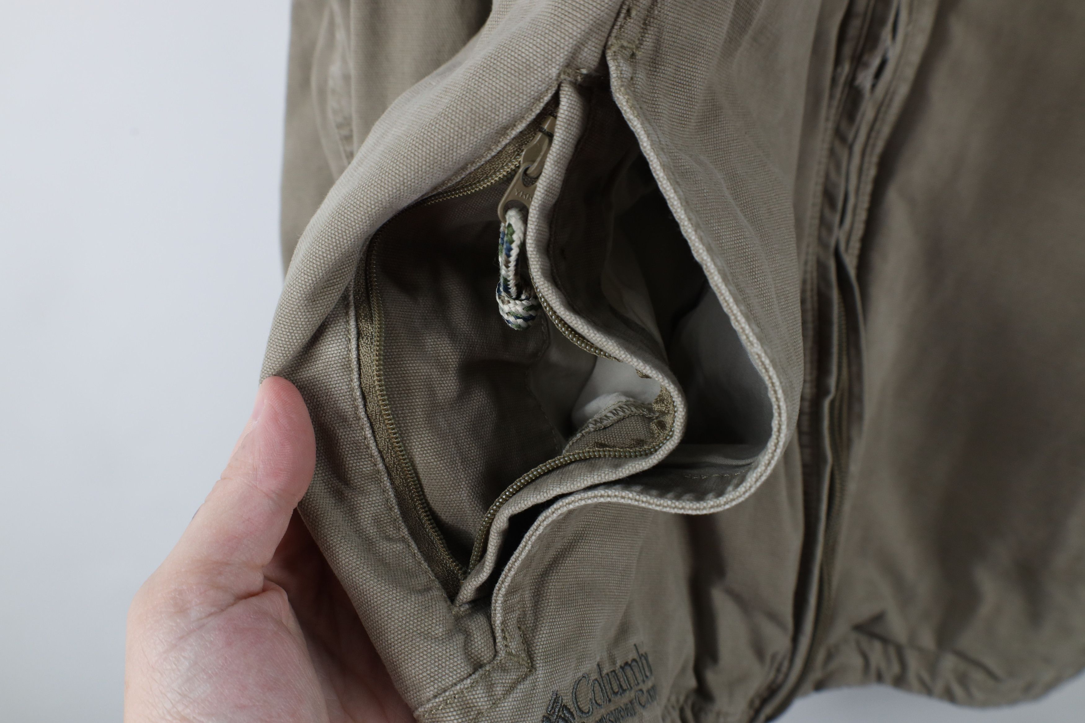 Columbia × Vintage Vintage Columbia Full Zip Canvas Bomber Jacket Beige Size US XL / EU 56 / 4 - 6 Thumbnail