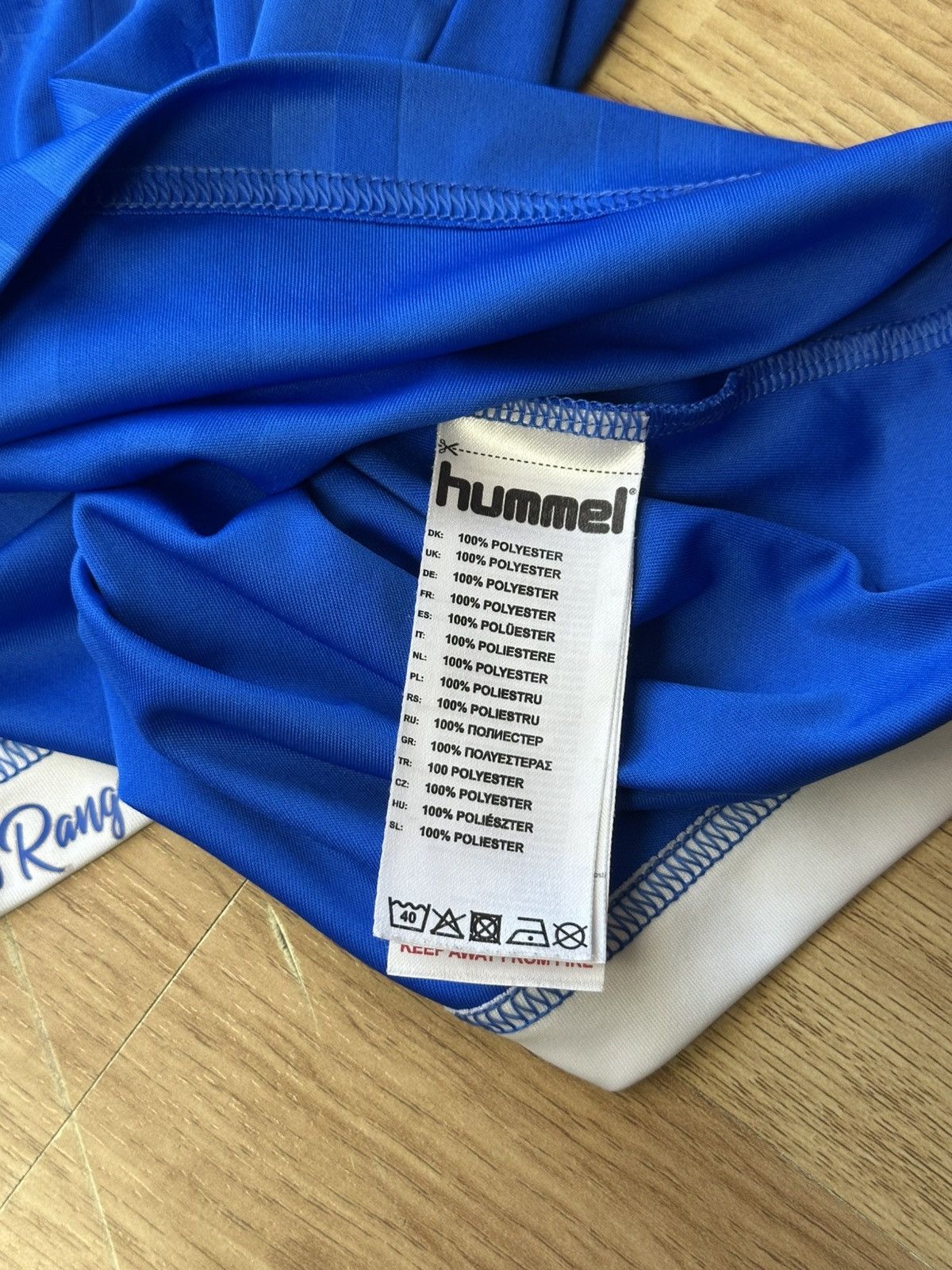 Hummel 🔥 Rangers Glasgow 2019 2020 Football T Shirt Hummel Jersey Size US L / EU 52-54 / 3 - 4 Thumbnail