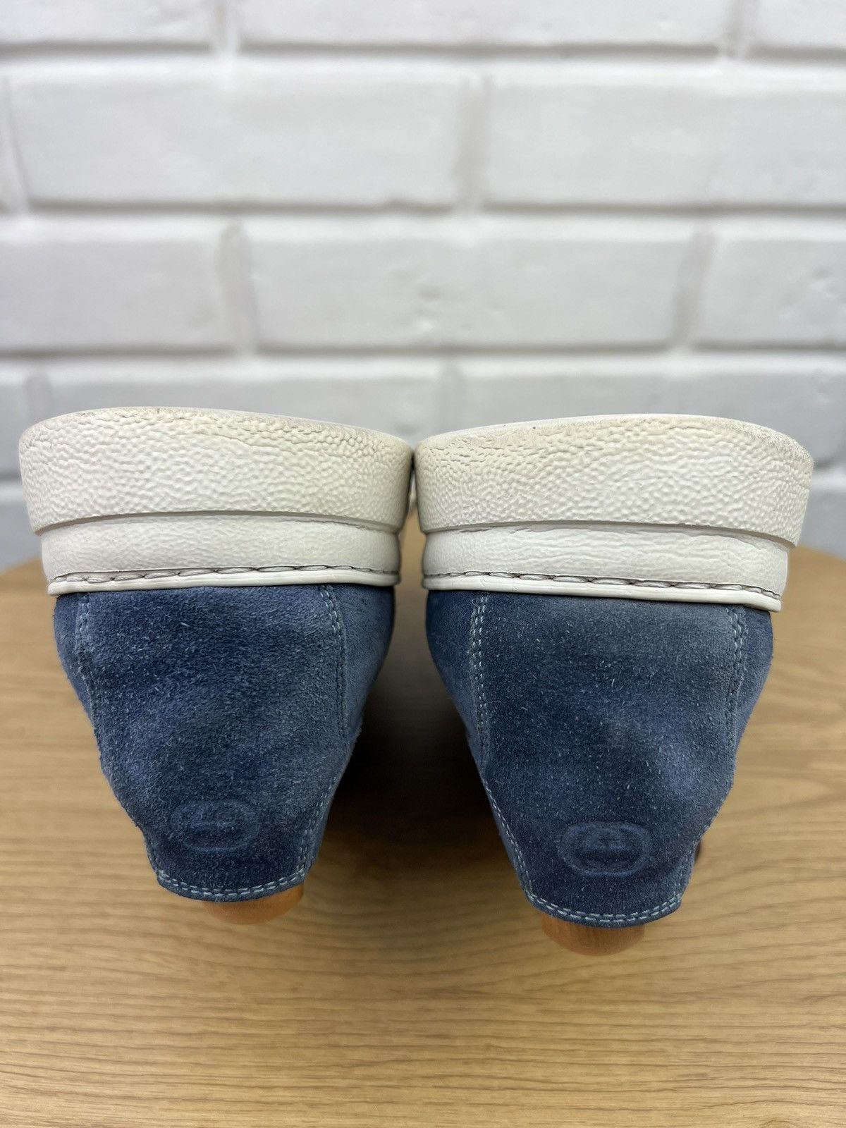 Gucci GUCCI Derby Suede Shoes Lace-up GG Logo Blue Men’s Size US 9.5 / EU 42-43 - 11 Thumbnail