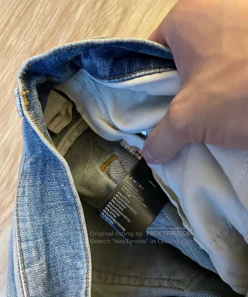 Amiri Amiri Size 30 Artistic, colorful patchwork blue jeans Size US 30 / EU 46 - 4 Thumbnail