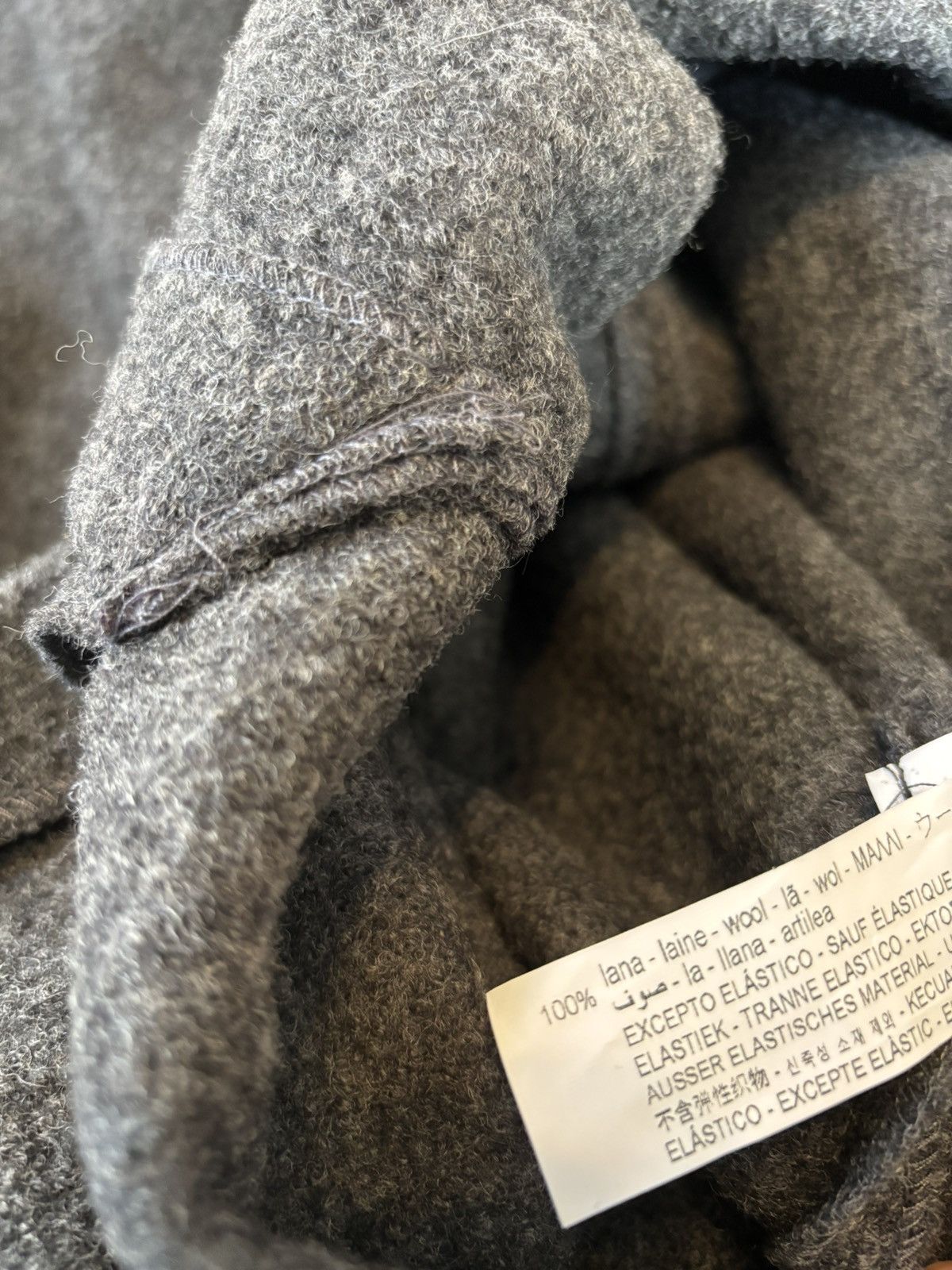 Zara Zara Limited Edition Grey 100% Wool Asymmetric Maxi Dress XS Size XS / US 0-2 / IT 36-38 - 7 Thumbnail