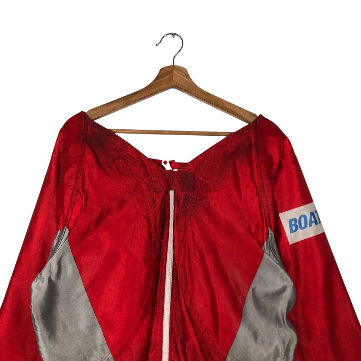 Japanese Brand × Vintage 📌Vintage Bomber Jacket Boat Race Big Logo Rich Red Size US M / EU 48-50 / 2 - 5 Thumbnail