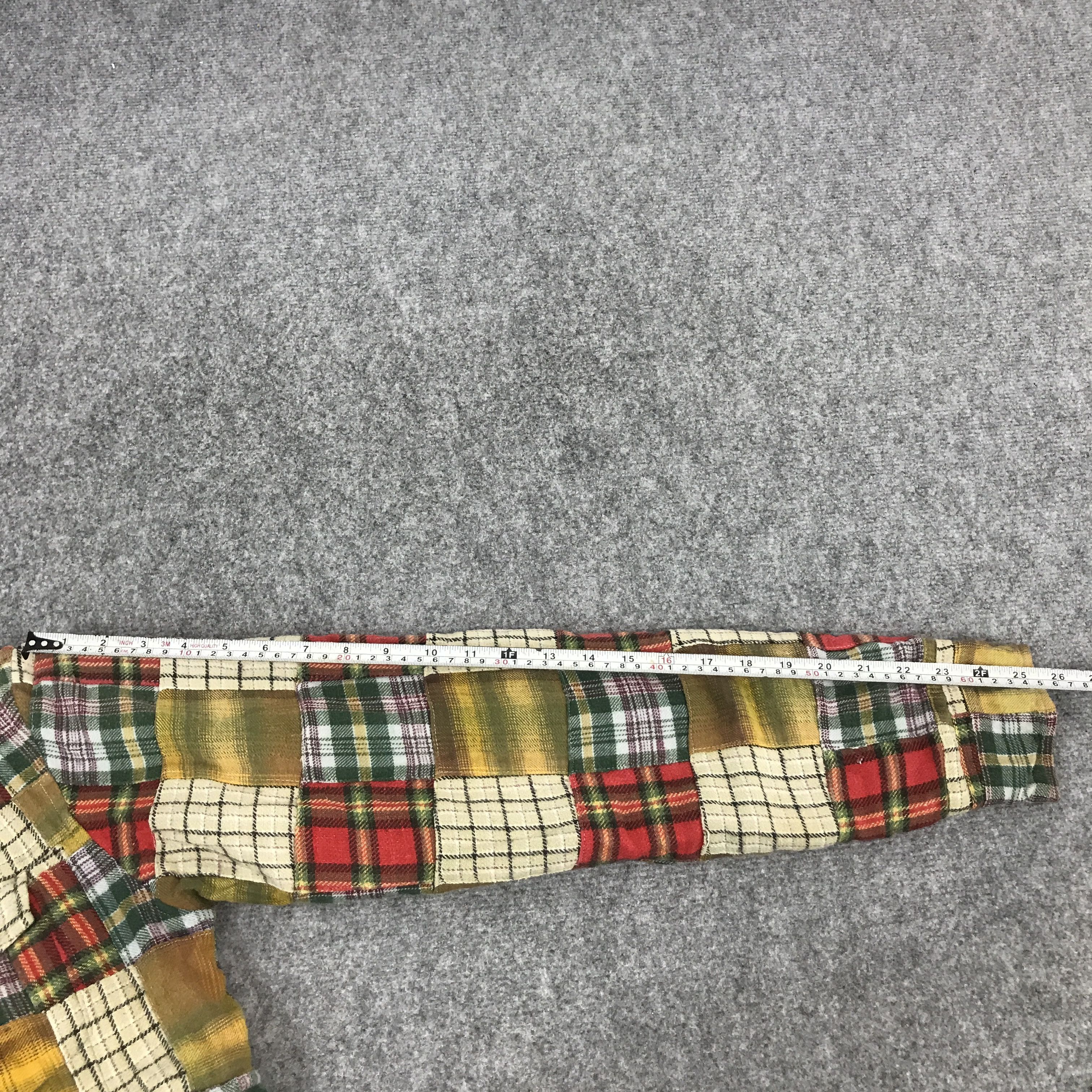 Japanese Brand × Vintage Vtg Japanese brand patchwork Tartan designs button jacket Size US M / EU 48-50 / 2 - 9 Thumbnail