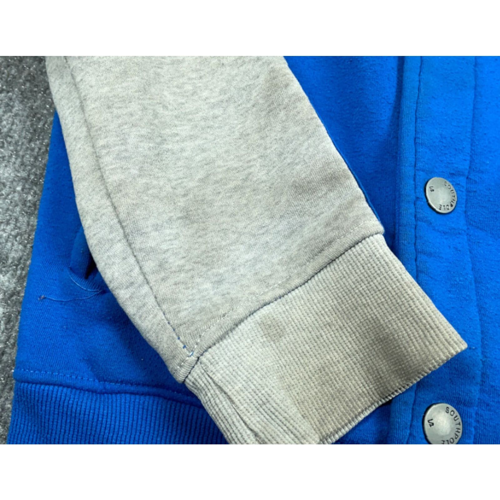 Southpole Y2K Streetwear Blue Gray Varsity Jacket Sweatshirt Adult Small Southpole Snap Size US S / EU 44-46 / 1 - 5 Thumbnail