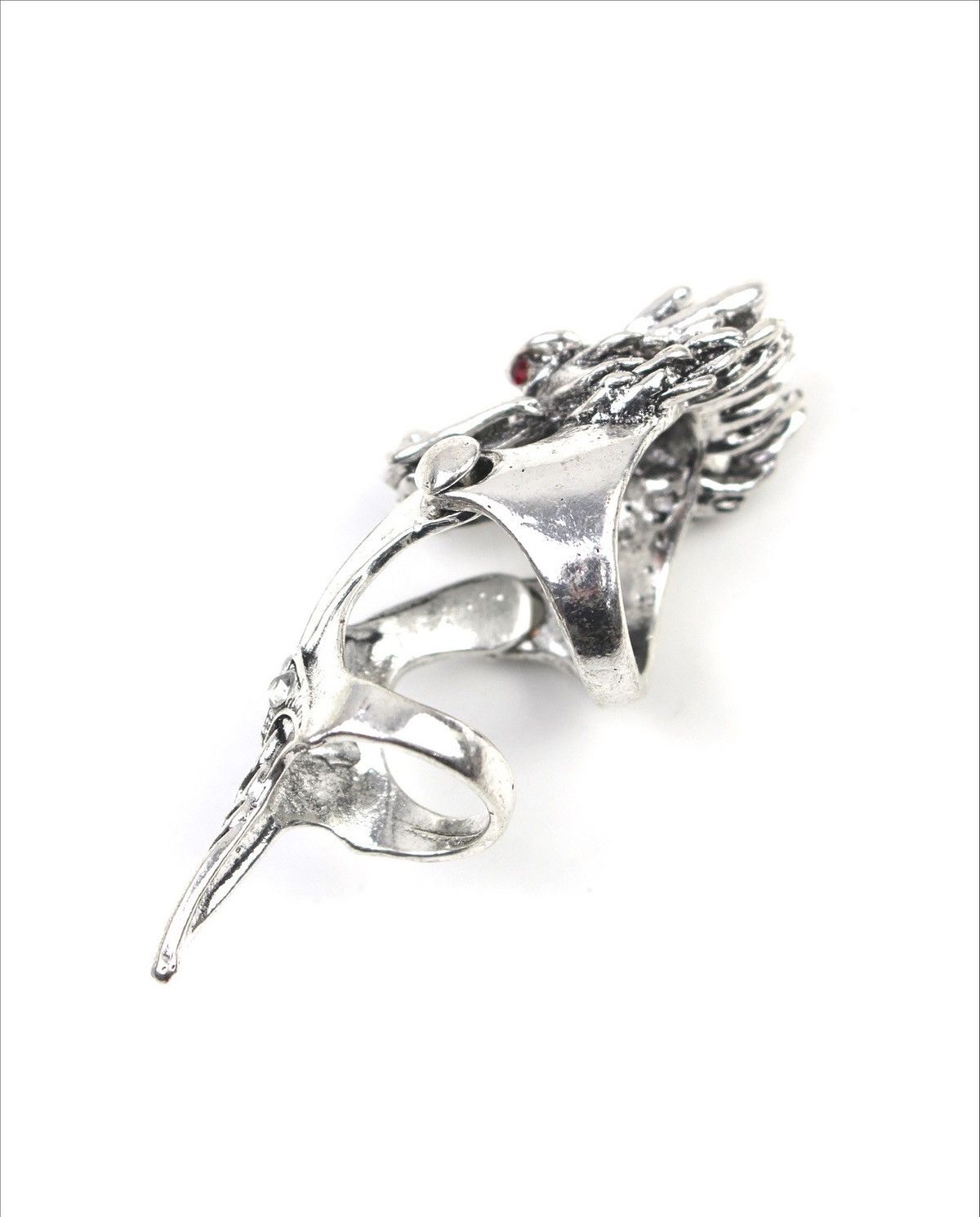 Vintage 2000S JAPANESE MADE BLOOD EYE DRAGON FINGER ARMOR RING Size ONE SIZE - 1 Thumbnail