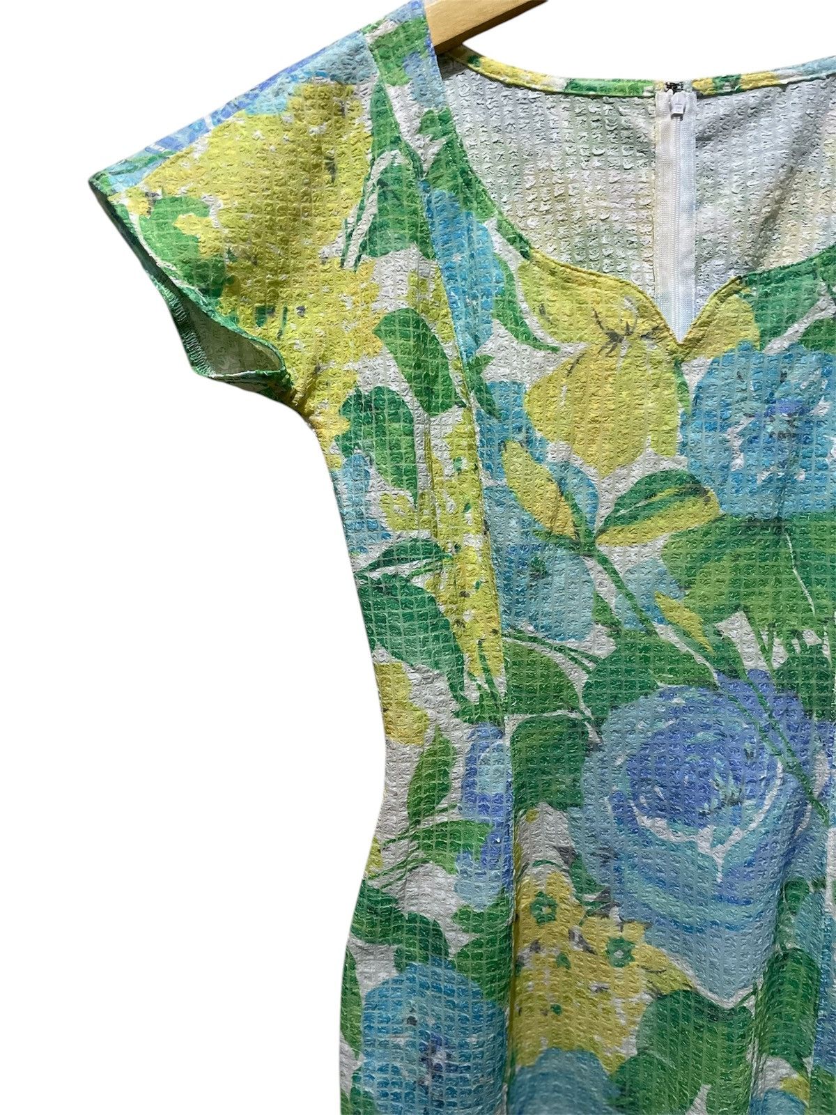 Christian Dior Monsieur Christian Dior Mid Length Floral Dress Size L / US 10 / IT 46 - 9 Thumbnail