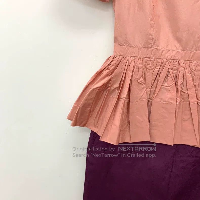 Gucci gucci Colour-blocked mulberry silk round-neck short-sleeve Size XS / US 0-2 / IT 36-38 - 4 Thumbnail