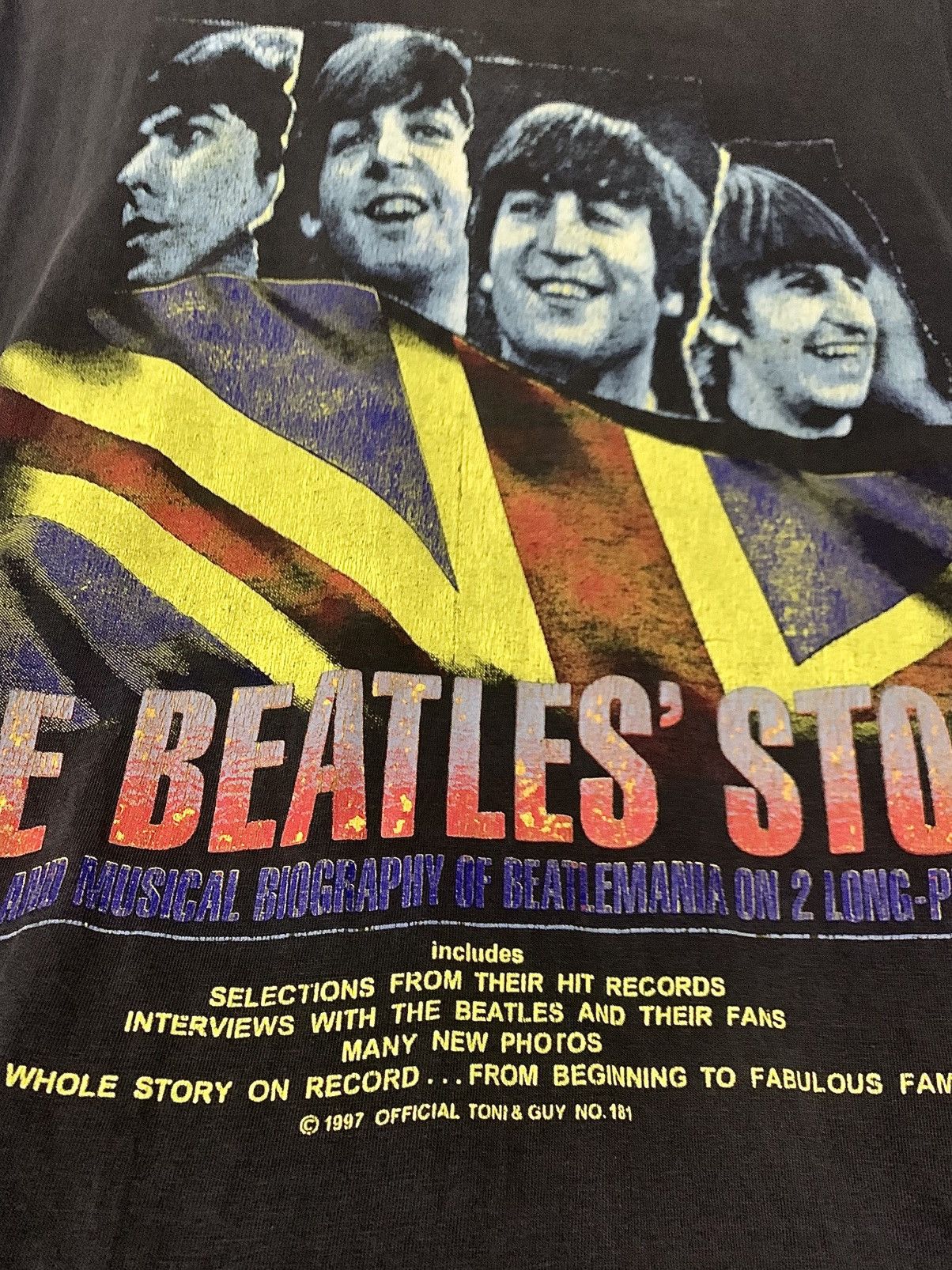 Band Tees Vintage 1997 The Beatles' Story "Bad to the Bone" T-Shirt Size US L / EU 52-54 / 3 - 2 Thumbnail
