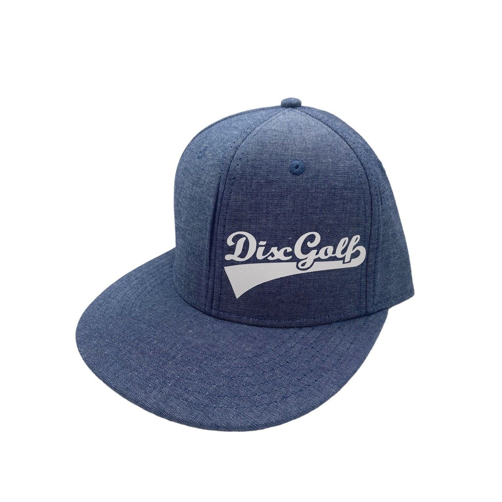 The Unbranded Brand Disc Golf Hat Cap Adjustable Snap Back Logo Blue Size ONE SIZE - 6 Thumbnail