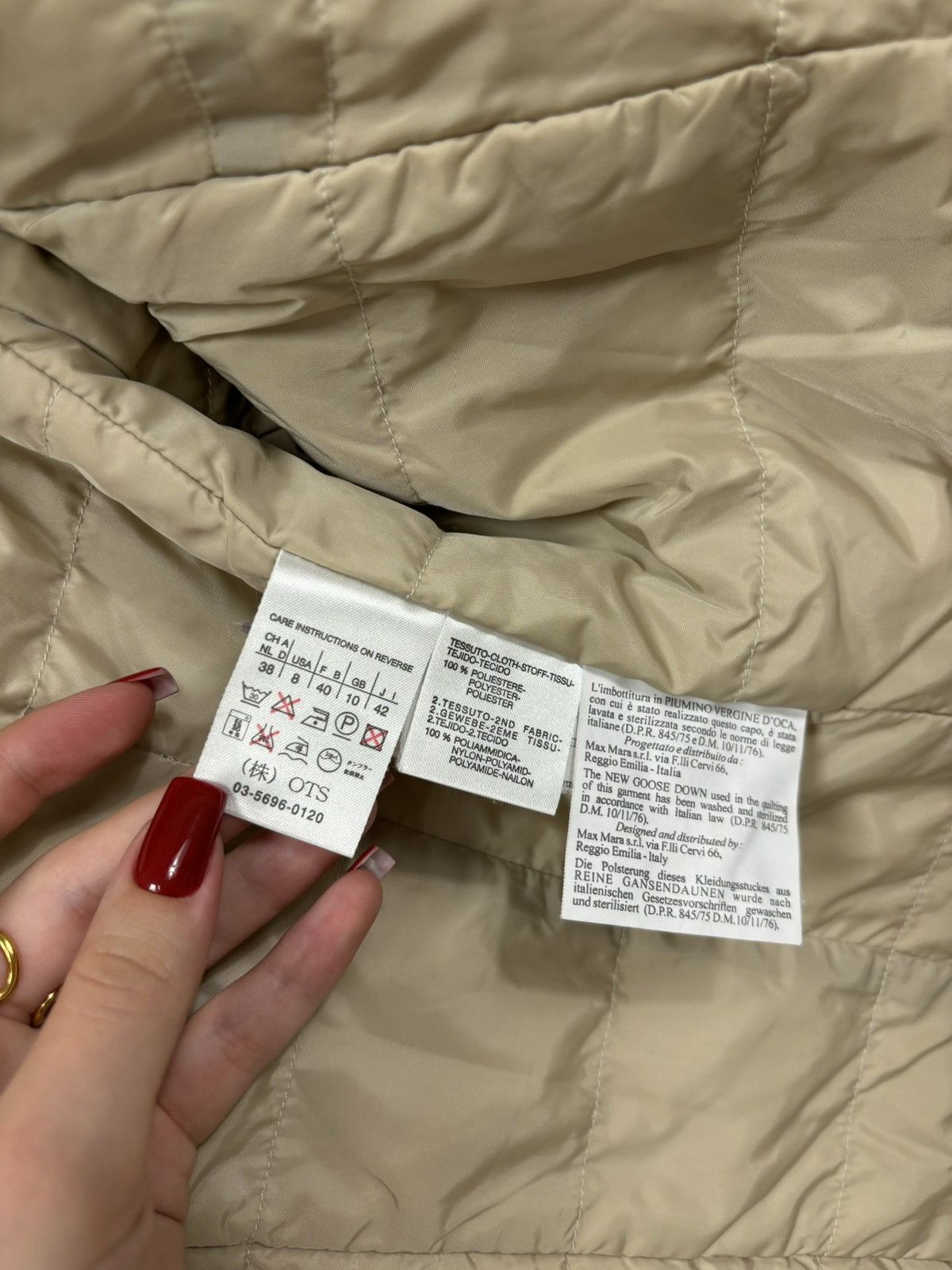 Max Mara Max Mara Beige Women’s Classic Luxury Jacket Size M / US 6-8 / IT 42-44 - 18 Thumbnail