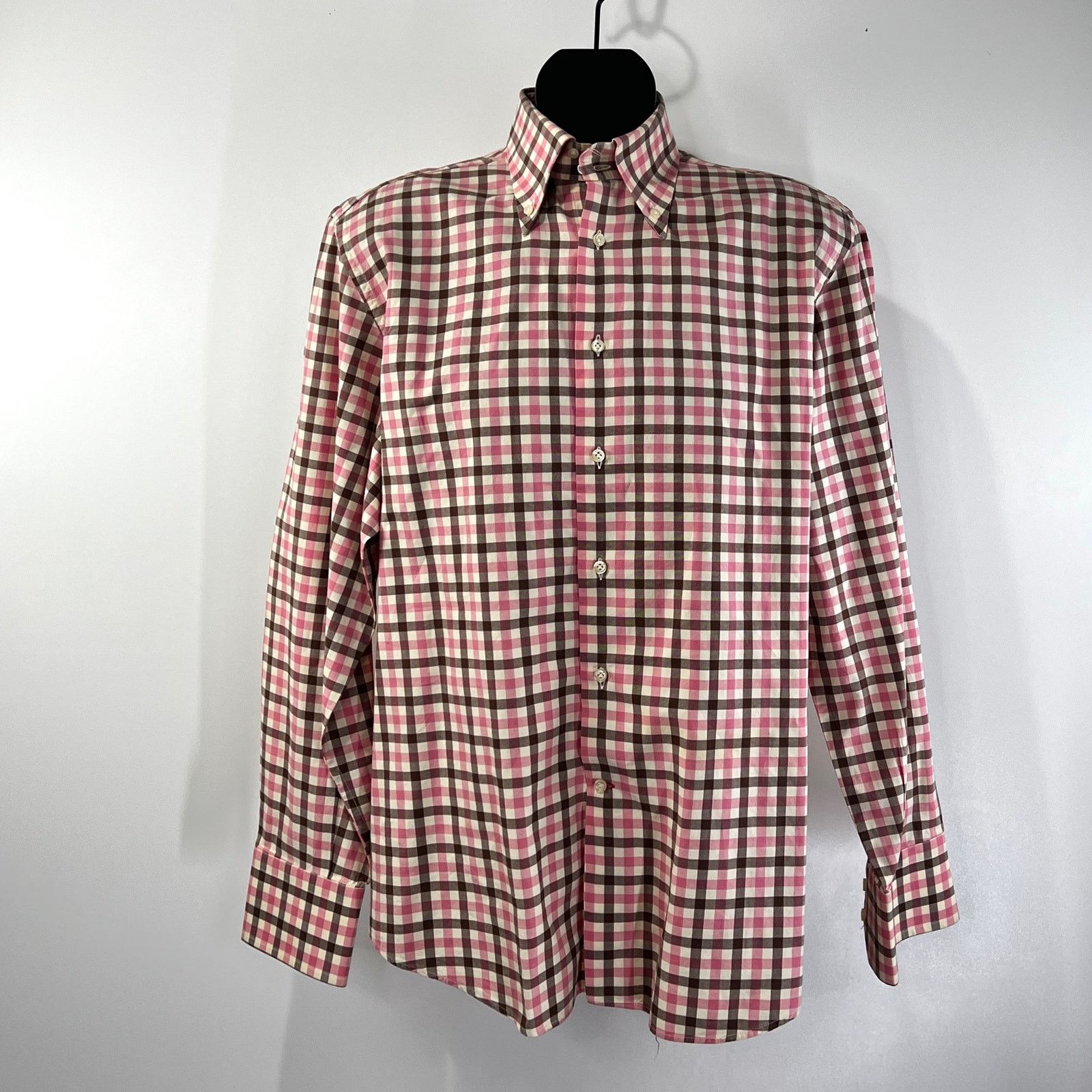 Daniel Cremieux Daniel Cremieux Button Down Check Shirt Long Sleeves Cotton Size US L / EU 52-54 / 3 - 1 Thumbnail