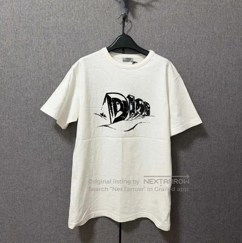 Dior Dior Men's White Cotton Logo T-Shirt . Size US M / EU 48-50 / 2 - 1 Thumbnail