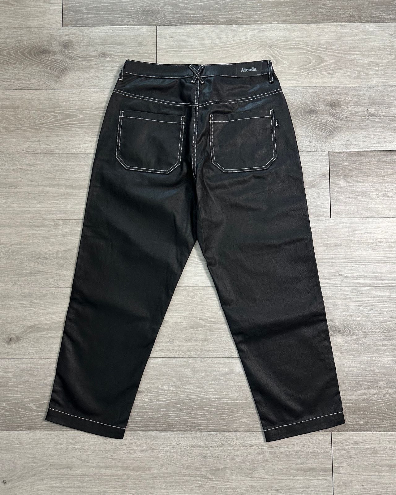 Afends NWT Sample Afends - Louie Coated Organic Black Jeans - 32x28 Size US 32 / EU 48 - 2 Thumbnail