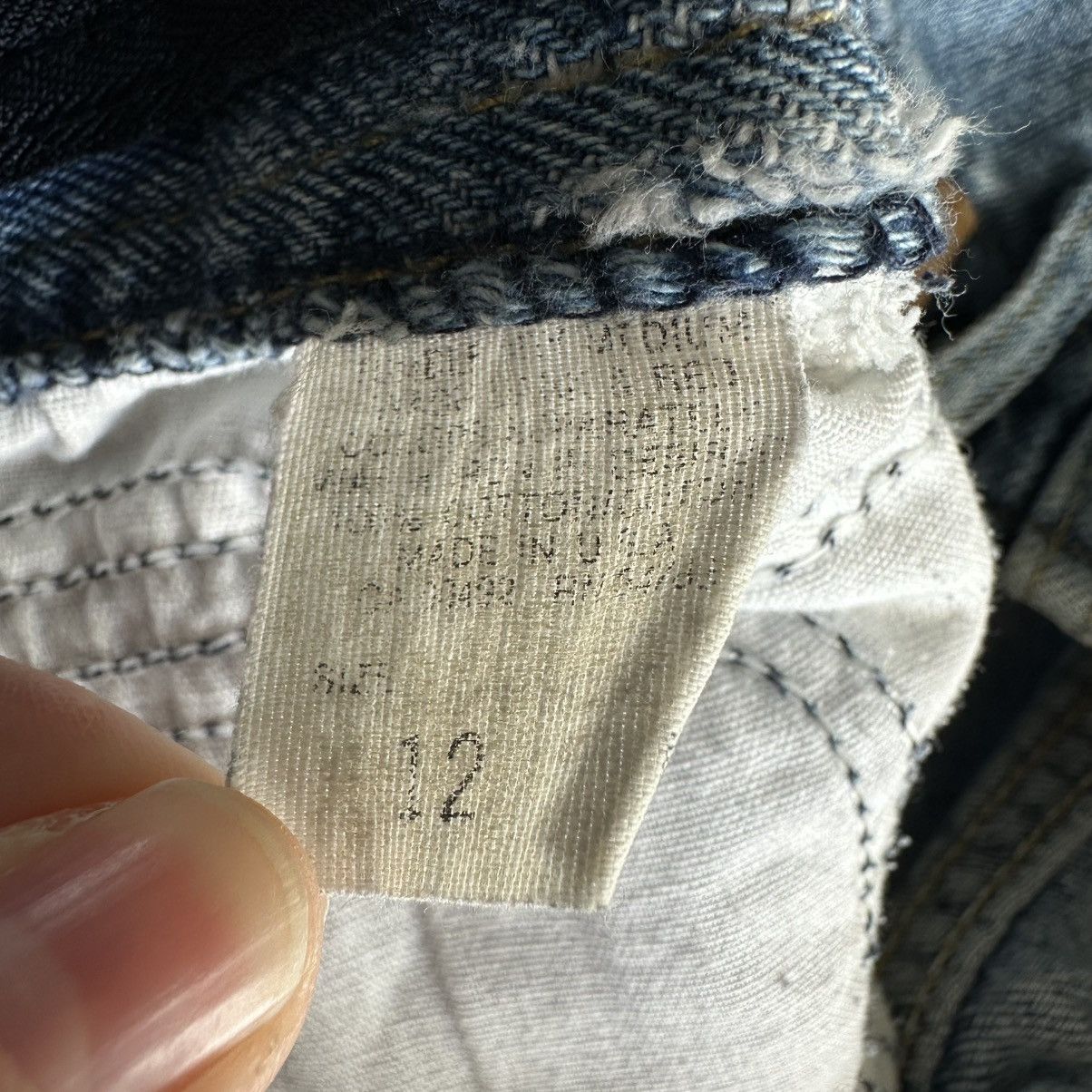 Lee Vintage Lee Jeans Womens 12 (30x30) Blue Vtg Bare Back Faded Size 30" / US 8 / IT 44 - 10 Thumbnail