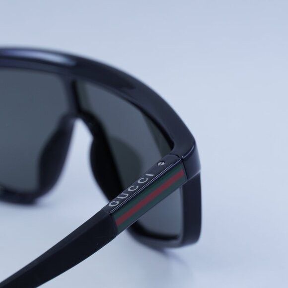 Gucci 🕶️ New Gucci GG1736S 001 Sunglasses - Shiny Solid Black Size ONE SIZE - 5 Thumbnail