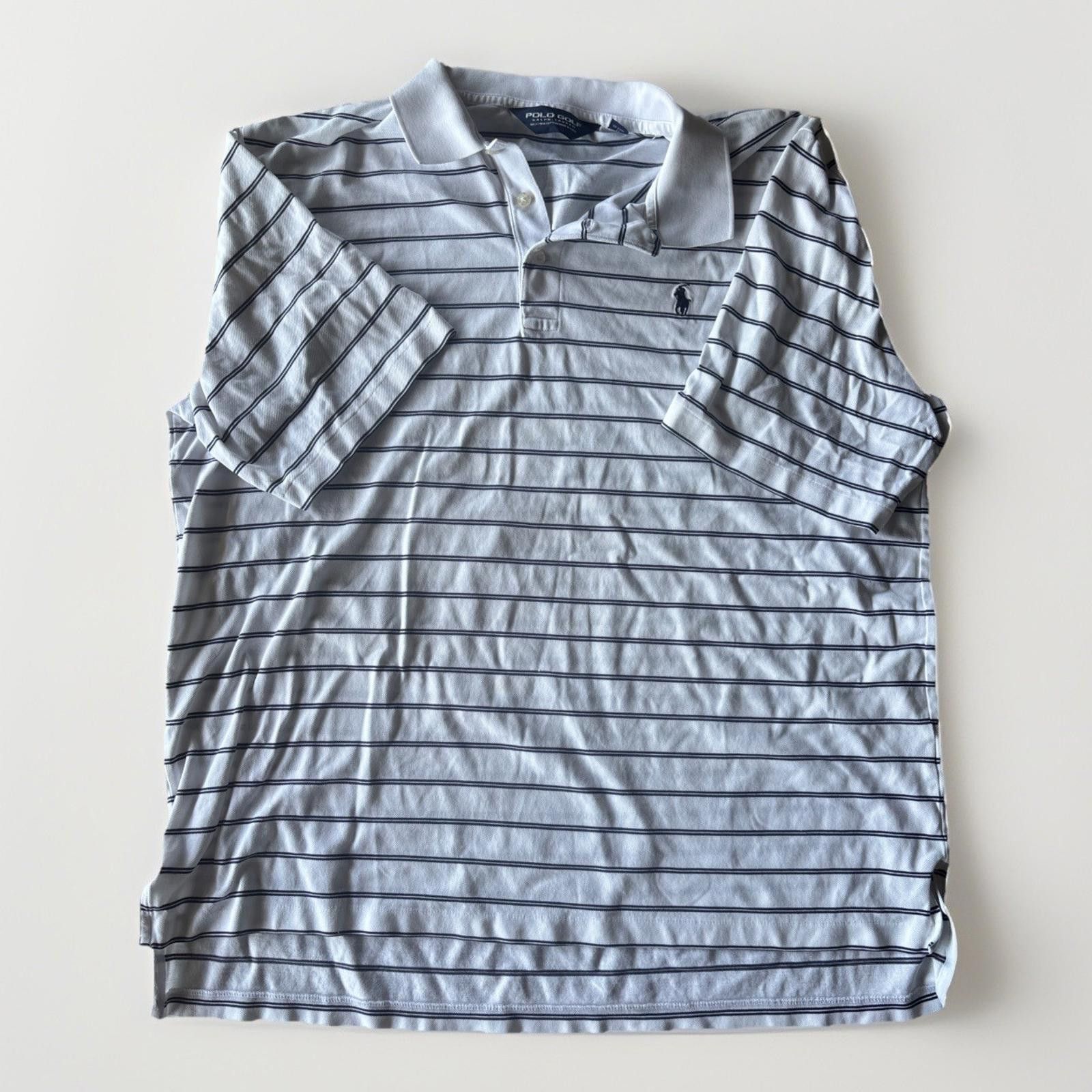 Polo Ralph Lauren Polo Golf Ralph Lauren Striped Golf Polo Shirt Pima Cotton L Size ONE SIZE - 1 Thumbnail