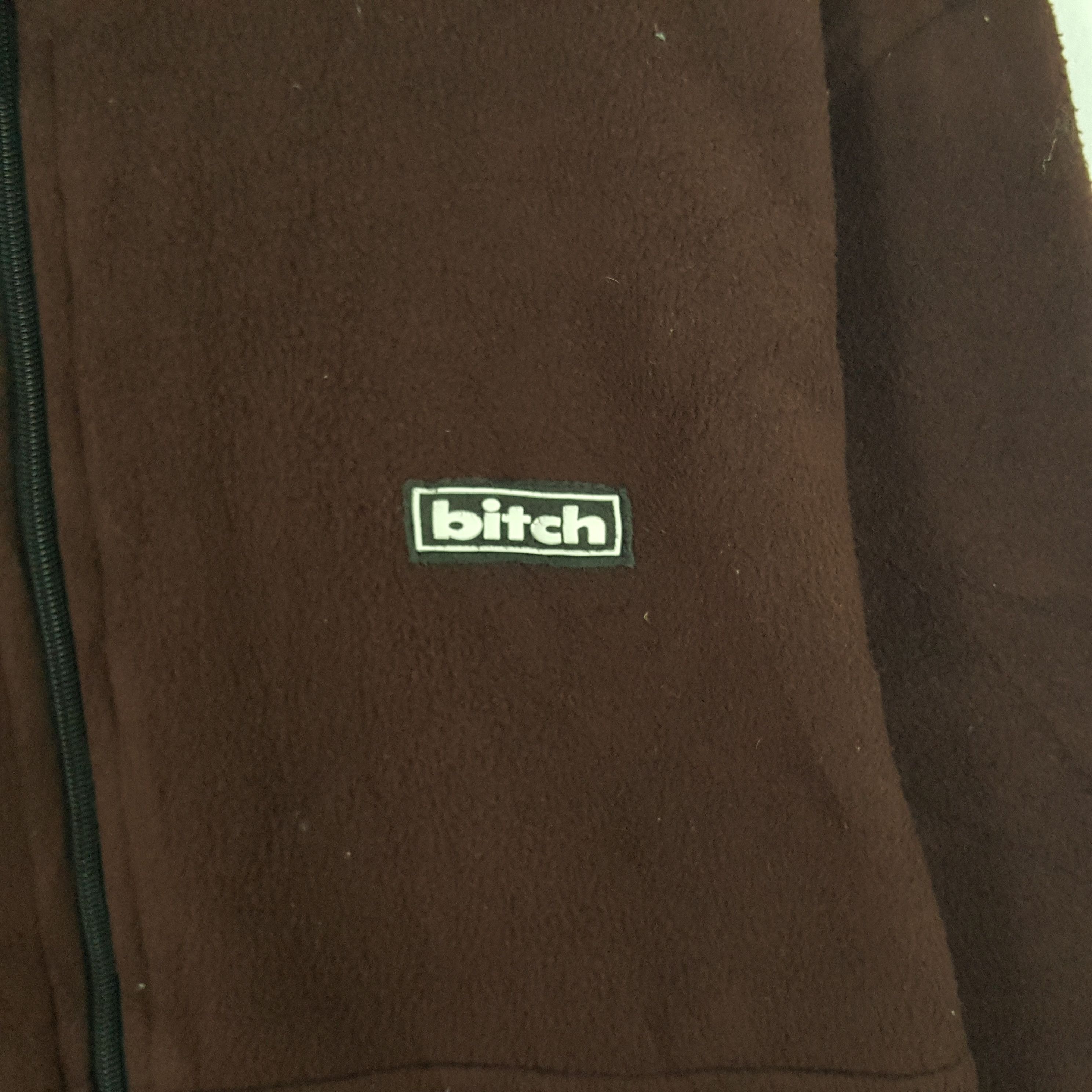 Vintage Vintage Bitch Skateboard Fleece Zipper Jacket Size US L / EU 52-54 / 3 - 2 Thumbnail
