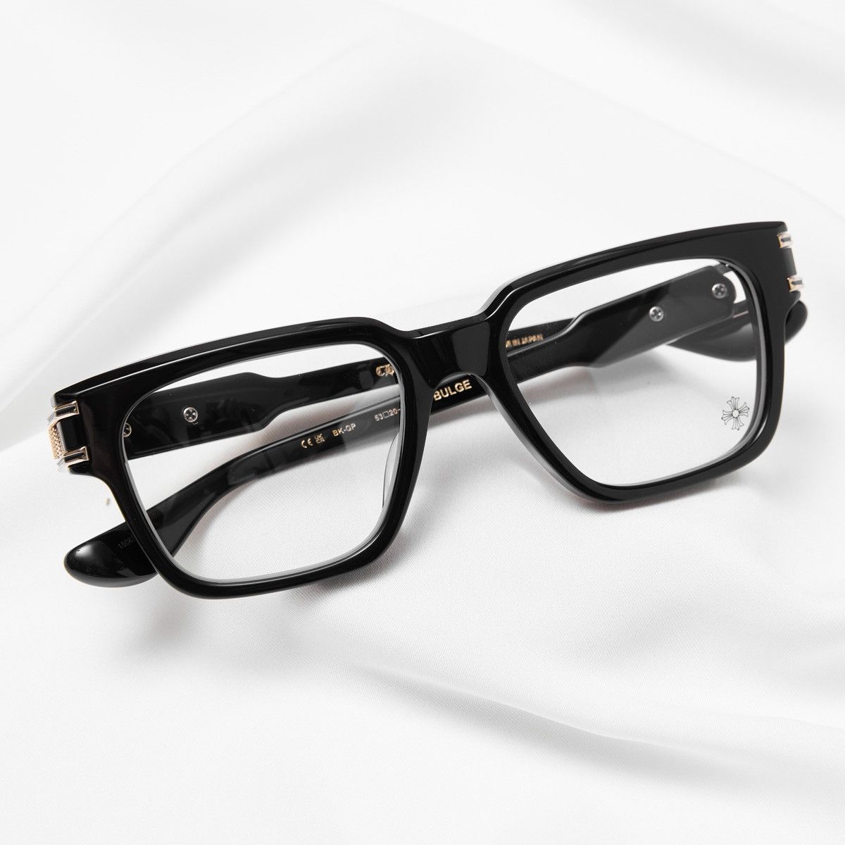 Chrome Hearts CHROME HEARTS BULGE BLACK GOLD PLATED GLASSES Size ONE SIZE - 7 Thumbnail