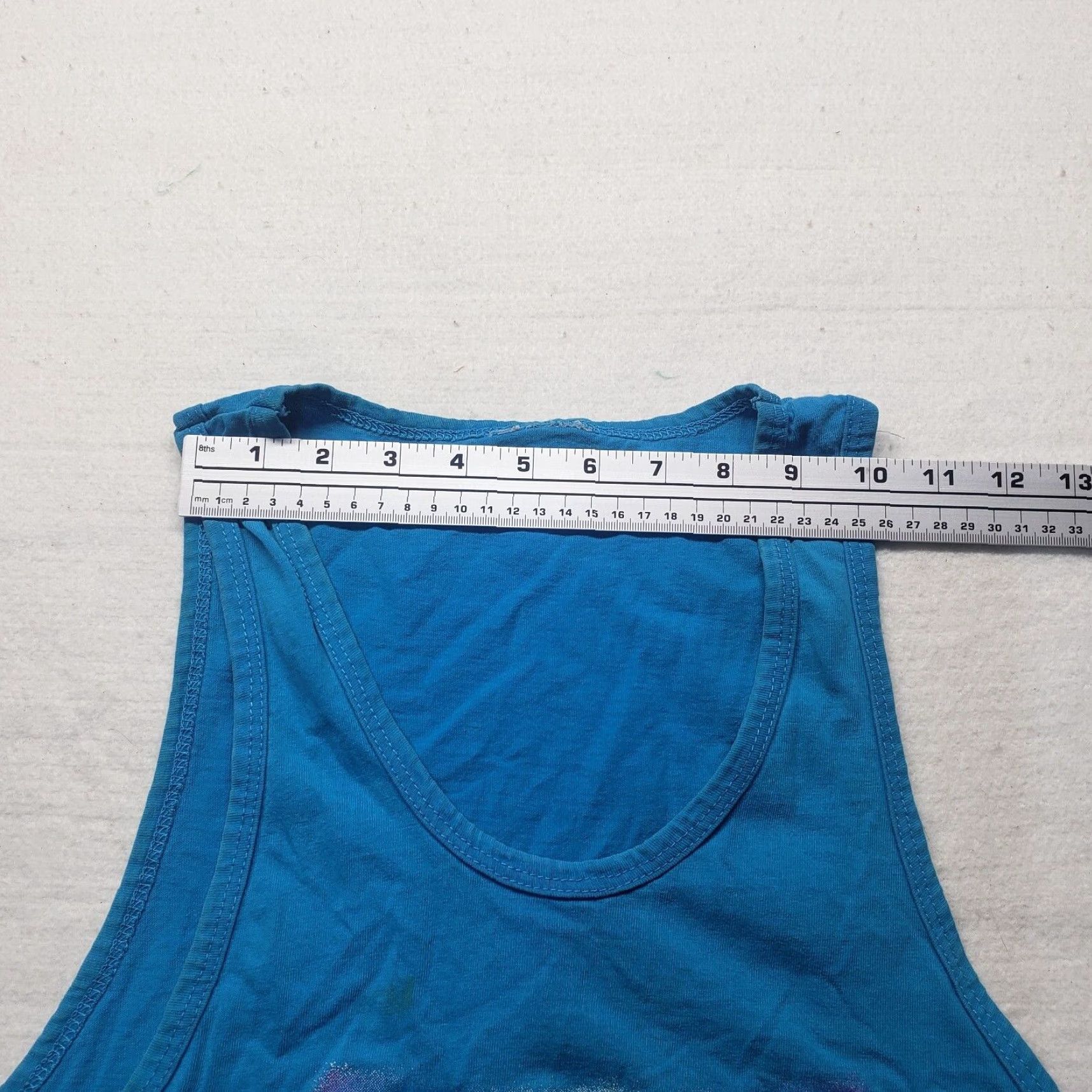 Vintage Carnival Shirt T-Shirt Sleeveless Adult Mens XL Blue Tee Shirt Tank Top Vertical Style Size US XL / EU 56 / 4 - 3 Thumbnail