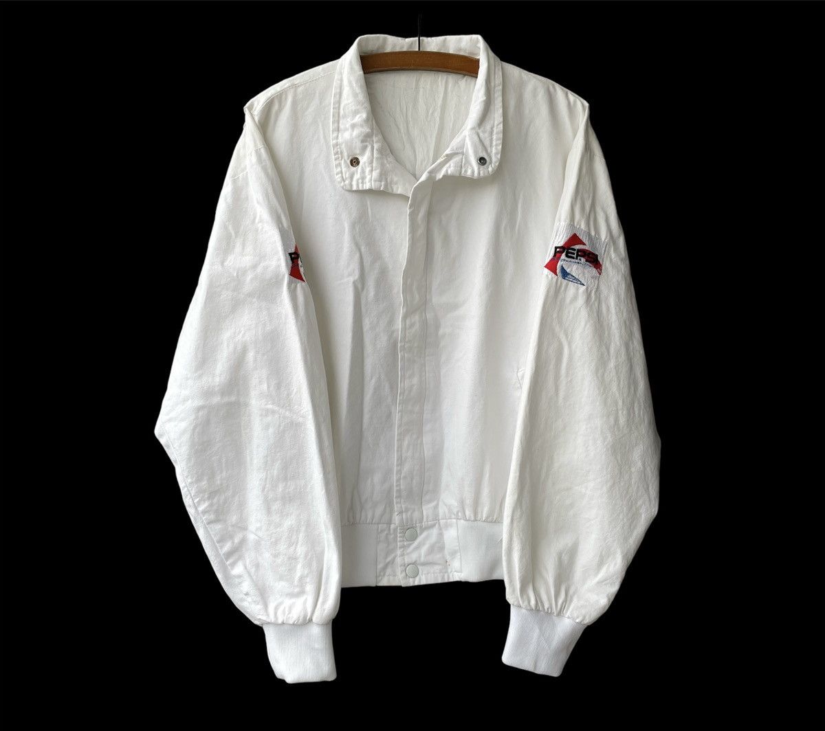 image of Made In USA x Michael Jackson Vintage Michael Jackson Pepsi Tour 1988 Jacket in White (Size Medium)