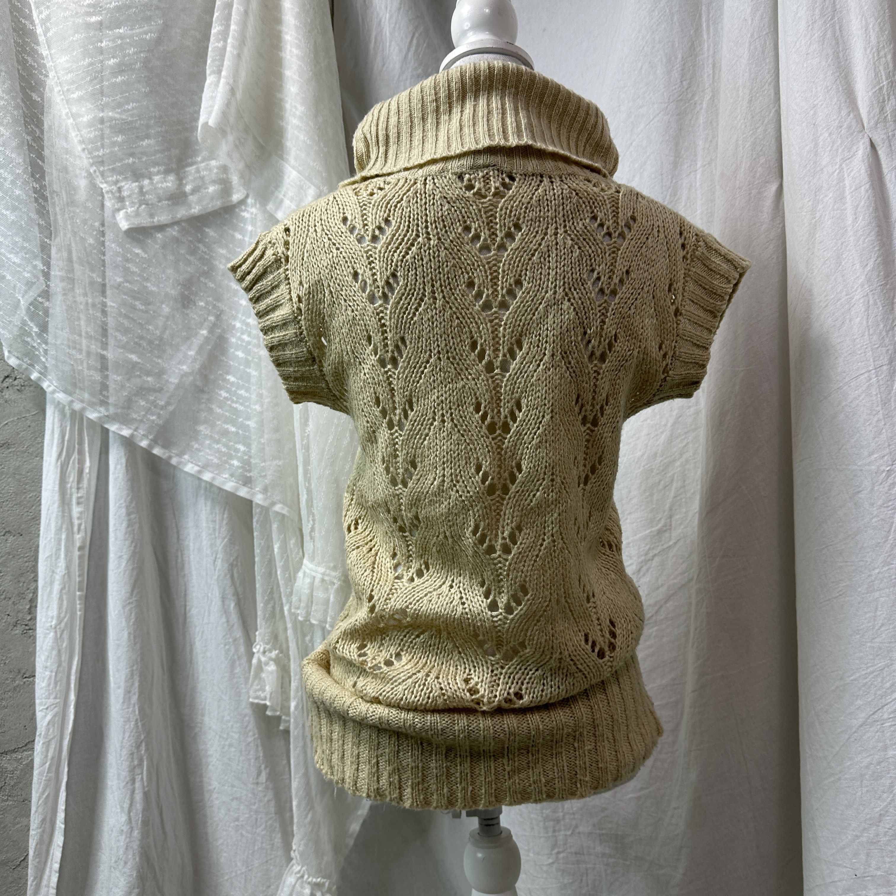 Vintage Vintage Cottage Big Collar Turtleneck Sweater Y2K Size M / US 6-8 / IT 42-44 - 4 Thumbnail