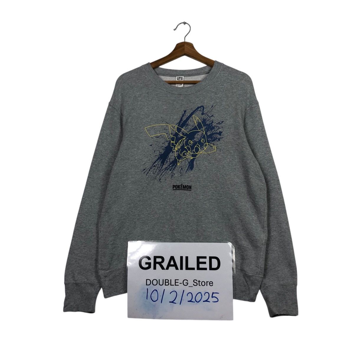 Japanese Brand UNIQLO UT Pokémon x Meguru Yamaguchi Oversized Pikachu Art Size US M / EU 48-50 / 2 - 1 Thumbnail