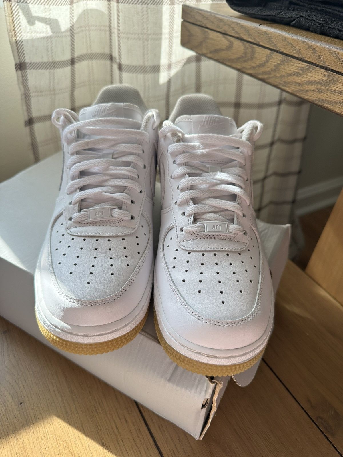 Nike Nike Air Force 1 white/gum Size US 8 / EU 41 - 6 Thumbnail