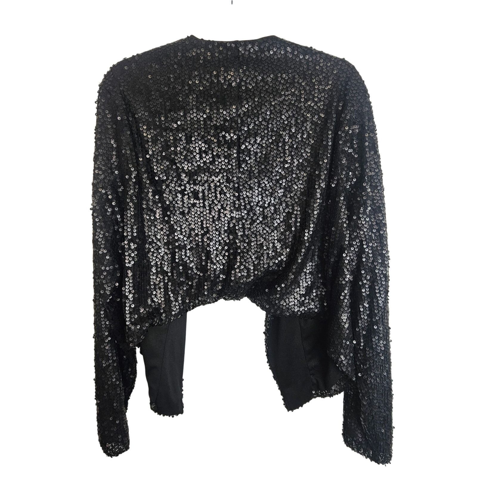 Torrid Torrid Womens Cropped Drape Front Sequin Jacket Plus Size 1X Size XL / US 12-14 / IT 48-50 - 10 Thumbnail
