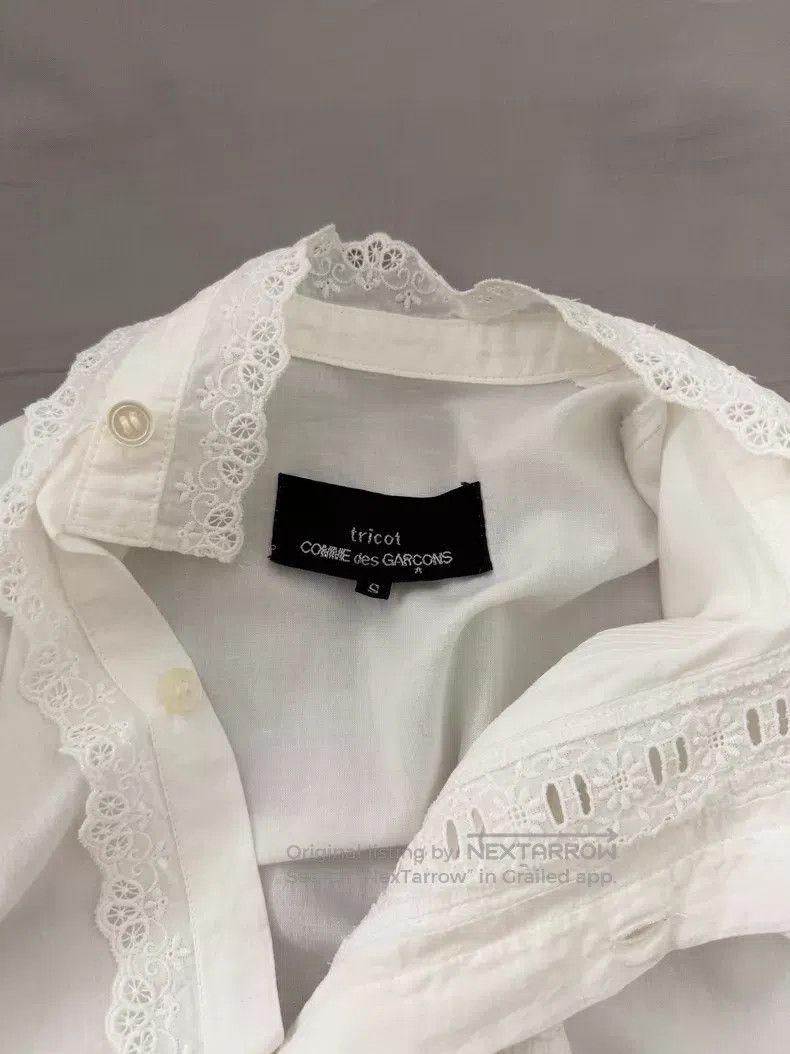 Comme des Garcons Comme des Garcons Lace pleated blouse Size S / US 4 / IT 40 - 7 Thumbnail