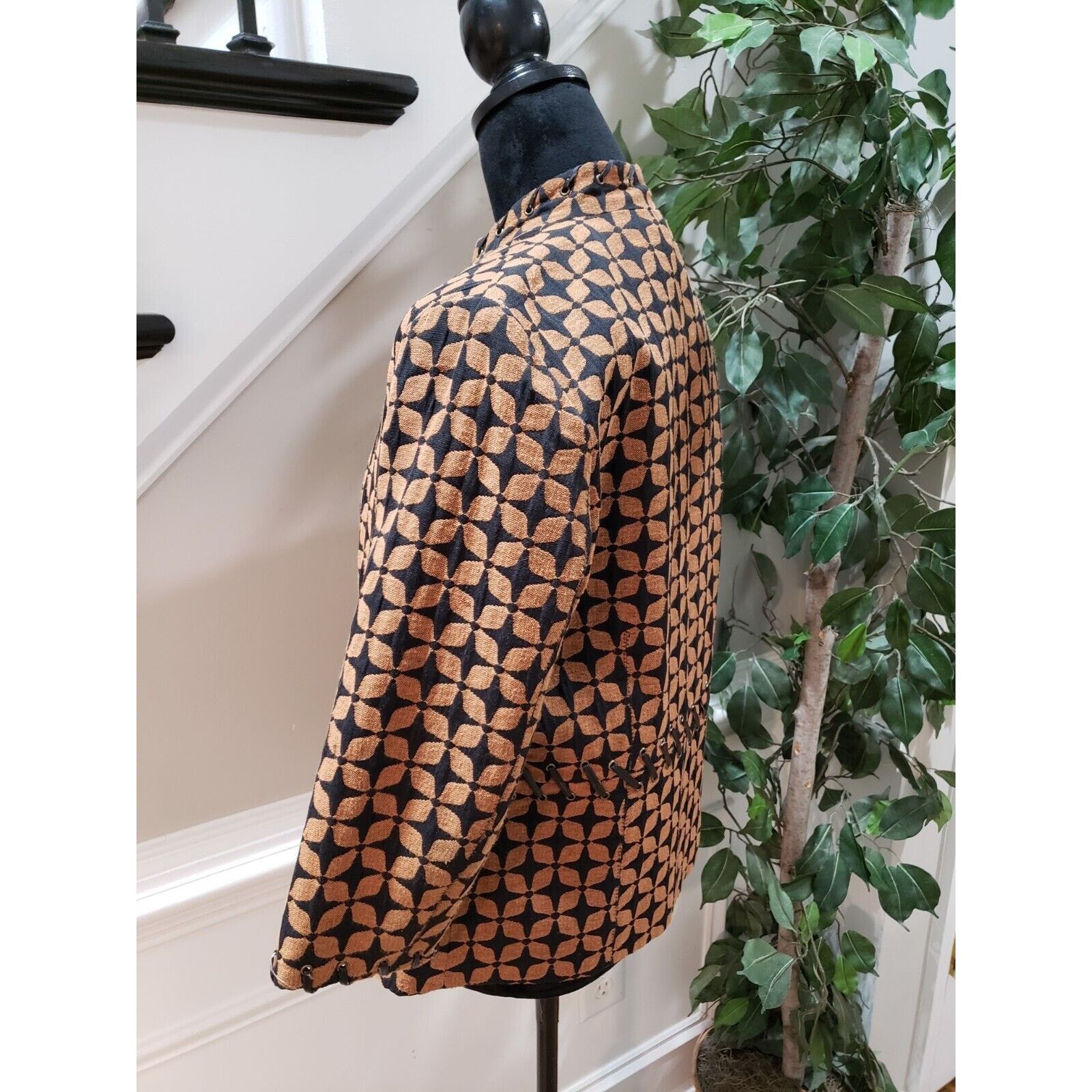 Other Multiples Floral Lined Long Sleeve Open Front Blazer Size M Size M / US 6-8 / IT 42-44 - 7 Thumbnail