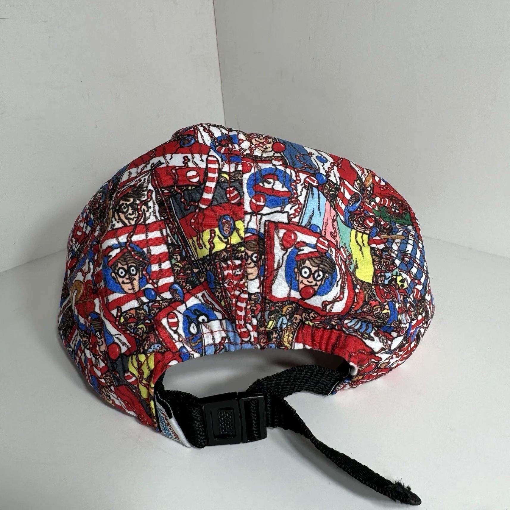 Aldo Where’s Waldo 5 Panel Hat Cap Strap Back Adjustable 2014 Search & Find AOP Navy Multicolor Waldo Men Adjustable Cap Cap Hat Size ONE SIZE - 5 Thumbnail