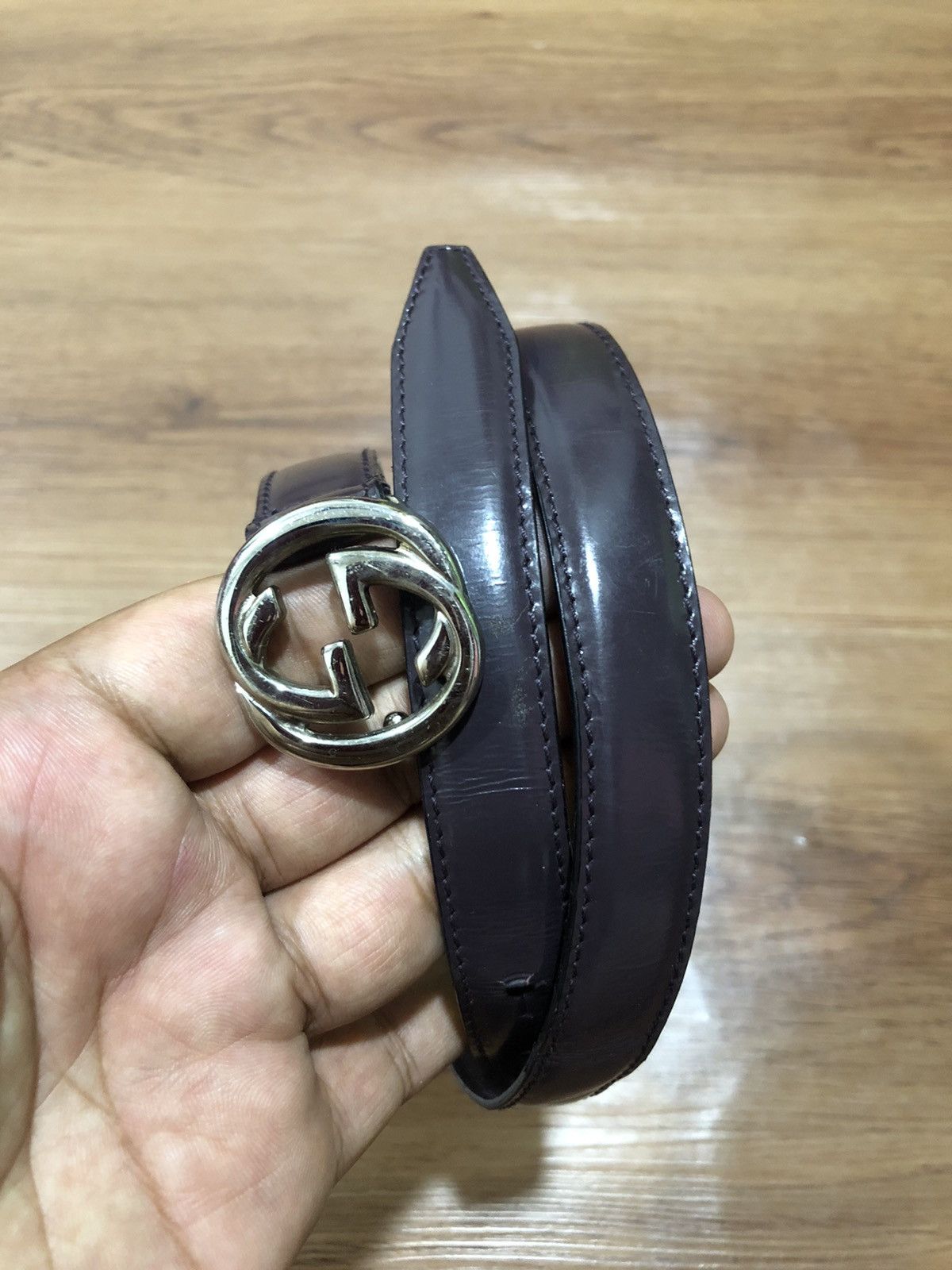 Gucci Vintage Gucci GG Buckle Belt Size ONE SIZE - 2 Thumbnail