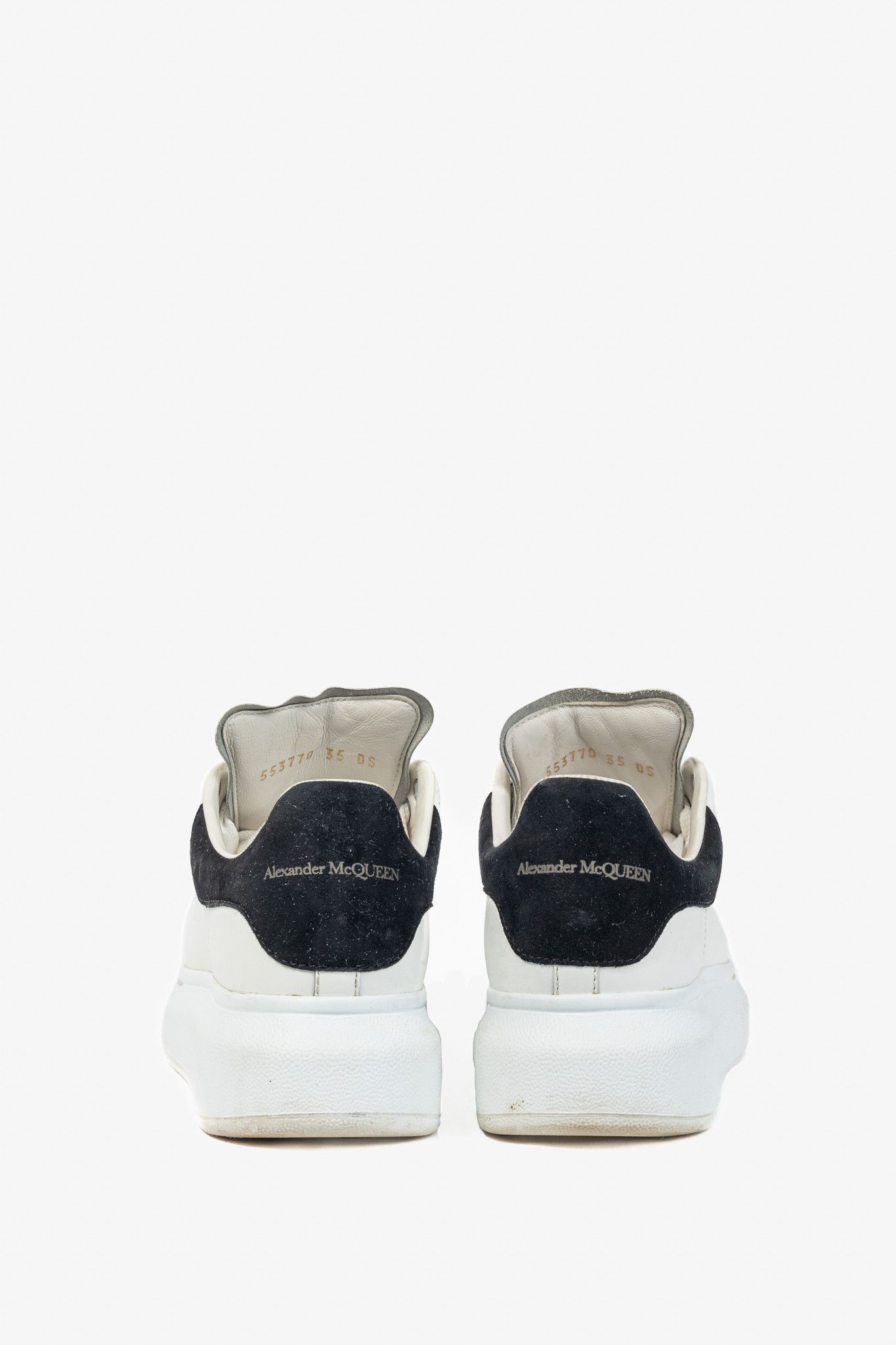 Alexander McQueen Alexander McQueen Oversized Leather & Suede Lace-Up Sneakers Size US 4.5 / IT 34.5 - 3 Thumbnail