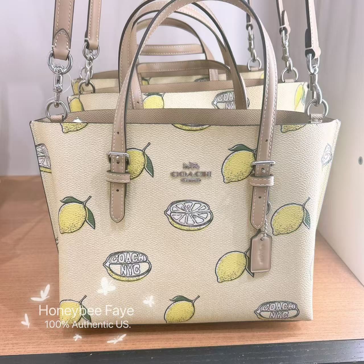 Coach Mollie Tote Bag 25 With Lemon Print CAL78 | Grailed