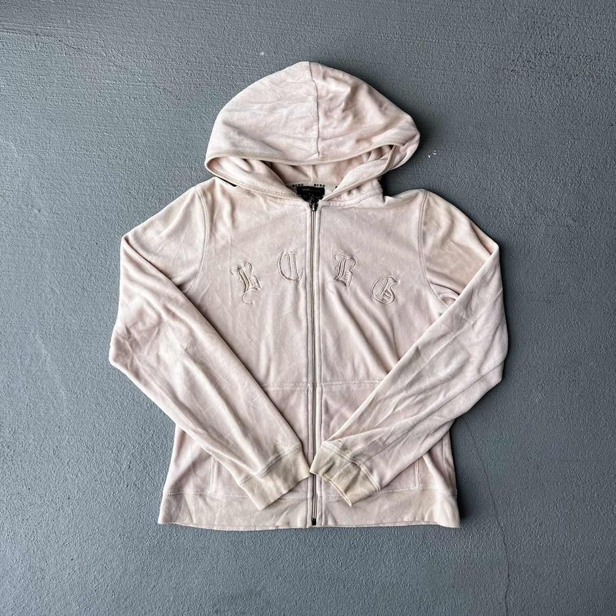 Bcbgmaxazria × Vintage Vintage Y2K BCBG Maxazria Zip Up Track Jacket Hoodie Size M / US 6-8 / IT 42-44 - 1 Thumbnail