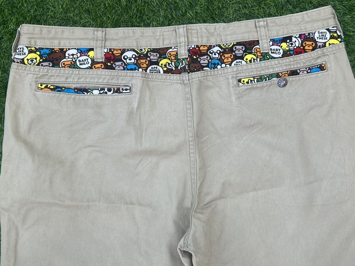 Bape A Bathing Ape (BAPE) Baby Milo Sad Face Chino Pants – Beige Size US 40 / EU 56 - 5 Thumbnail