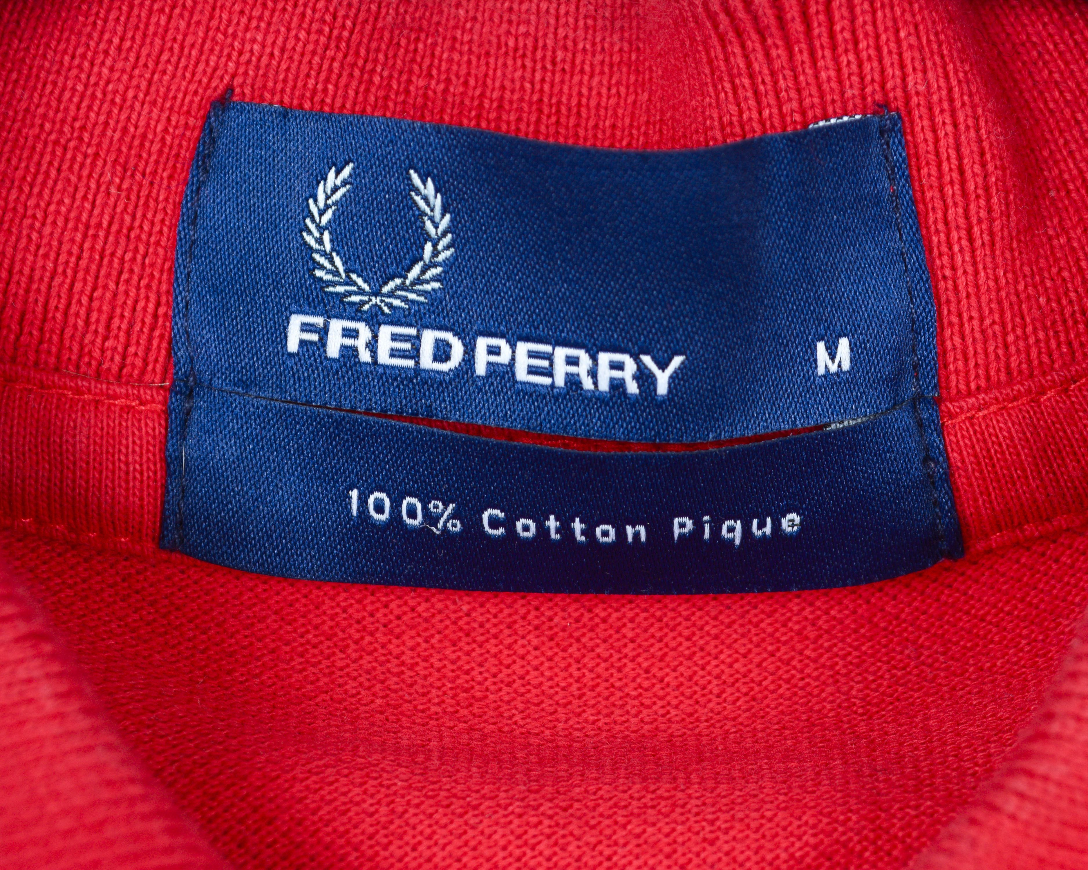 Fred Perry Mens M Polo Short Sleeved Shirt Rugby Casual Red Cotton Top Size US M / EU 48-50 / 2 - 4 Thumbnail