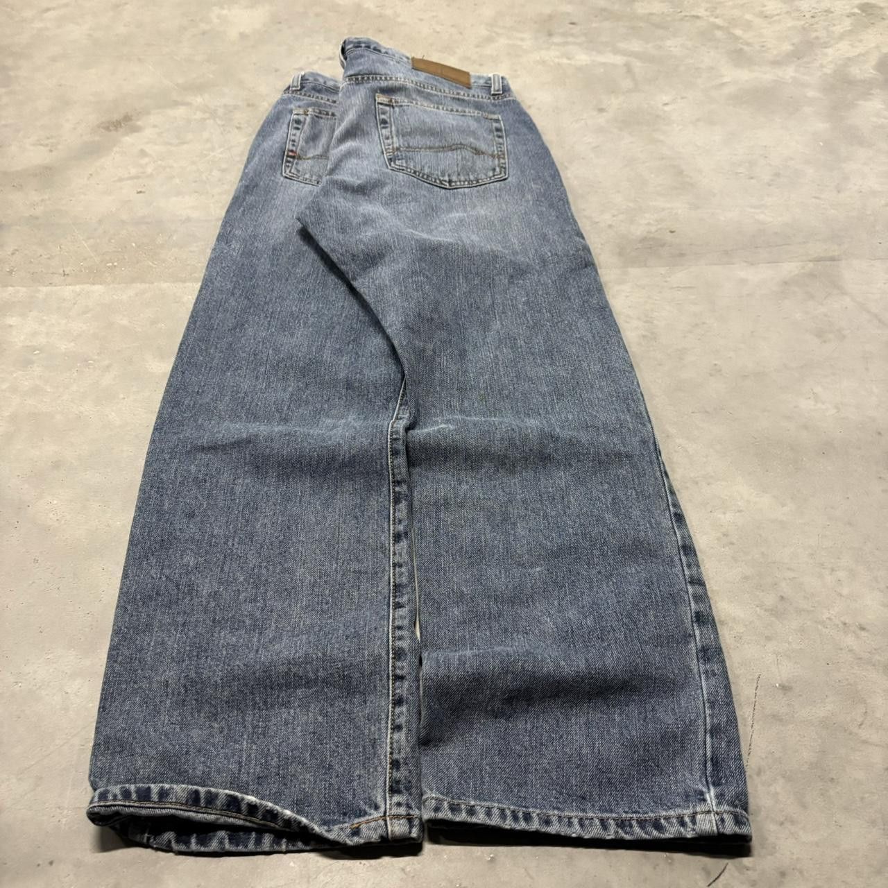 Japanese Brand × Tommy Hilfiger × Vintage Crazy Vintage Y2K/2000s Grunge Tommy Hilfiger Dark Wash Denim Jeans! Size US 36 / EU 52 - 4 Thumbnail
